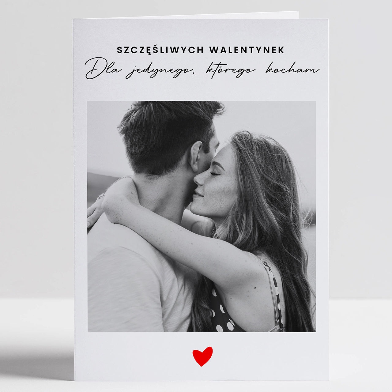 Kartka walentynkowa ze zdjęciem kartka walentynkowa kartka dla chłopaka upominek dla chłopaka