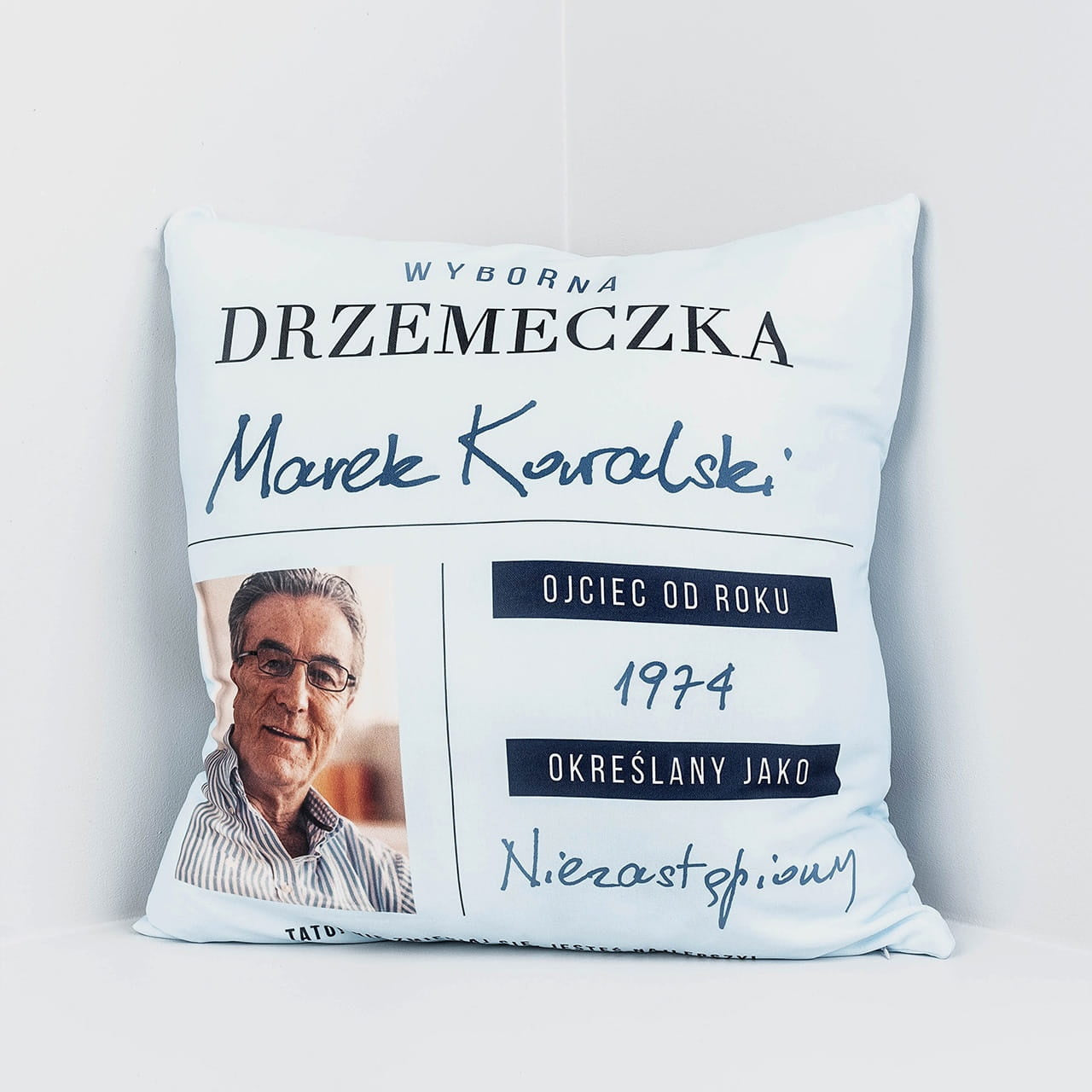 Personalizowana poduszka - prezent na urodziny dla taty 