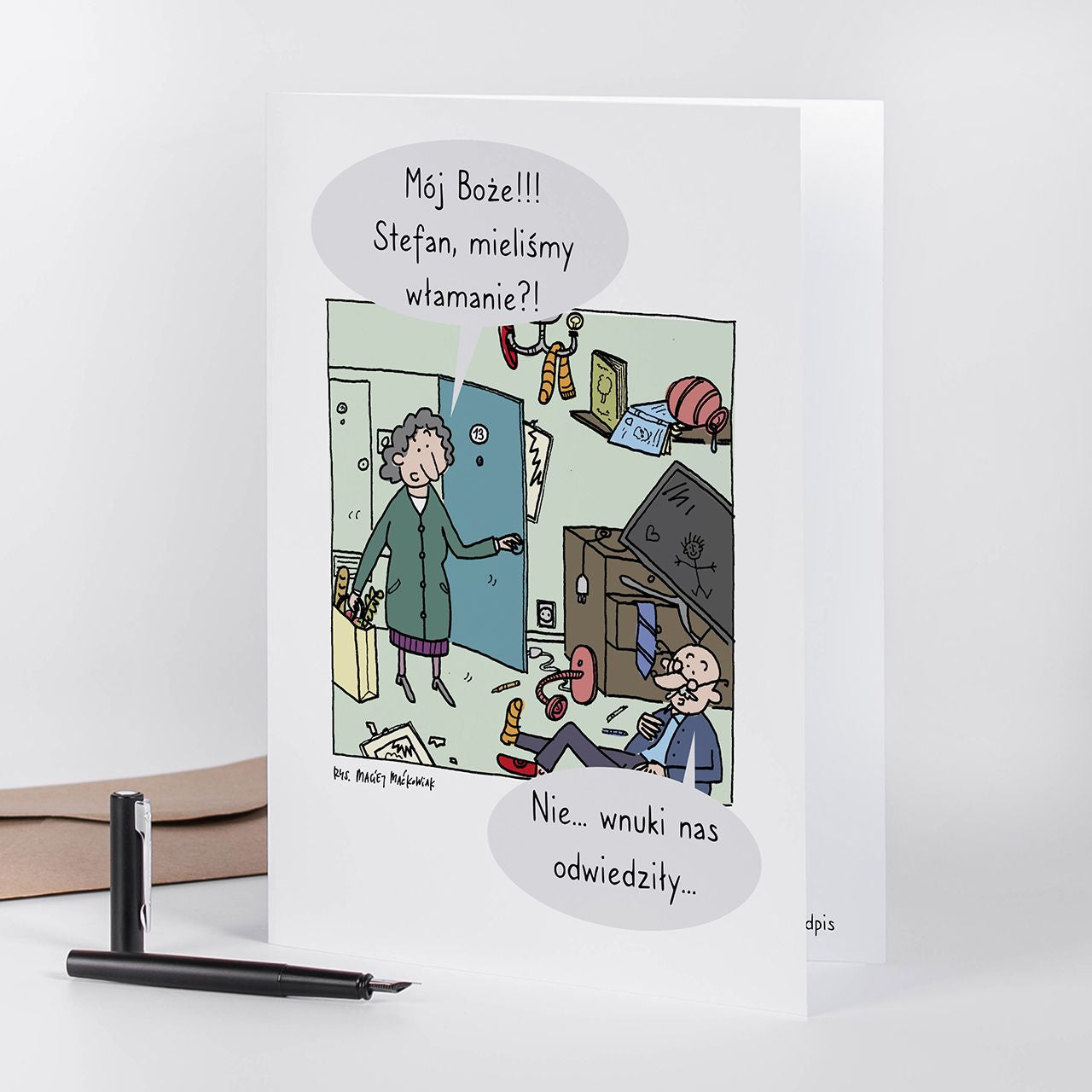 Kartka z życzeniami dla Babci i Dziadka kartka na Dzień Babci i Dziadka upominek dla babci i dziadka