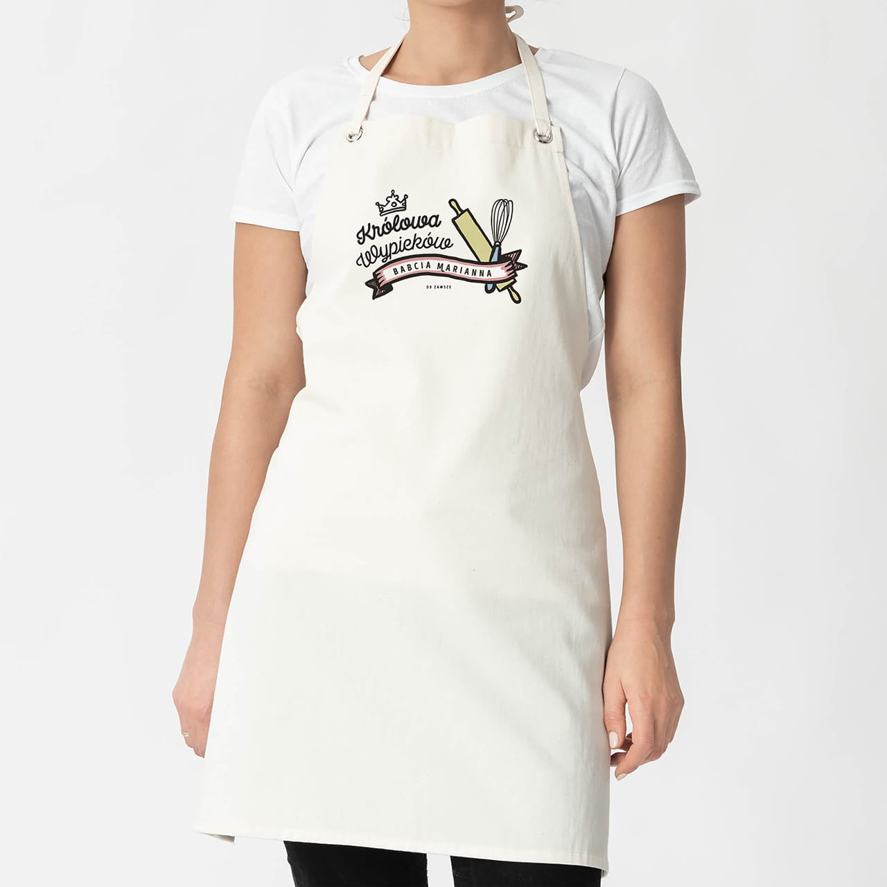 Personalizowany fartuch dla babci na imieniny fartuch dla babci prezent dla babci na imieniny