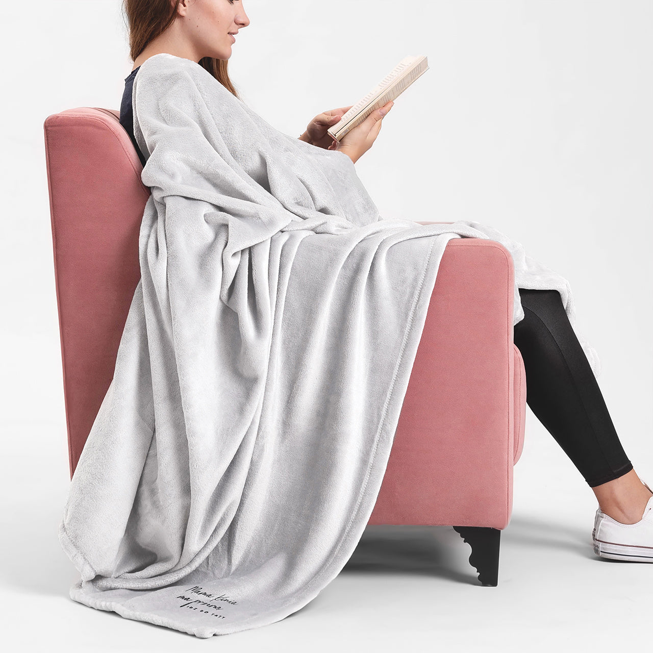 Koc dla mamy - Czas Na Przerwę kocyk dla mamy koc na dzień mamy prezent dla mamy prezent na dzień mamy