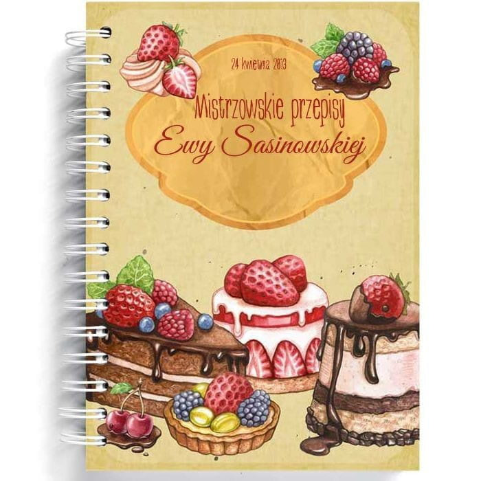 Personalizowany notes dla miłośniczki pieczenia