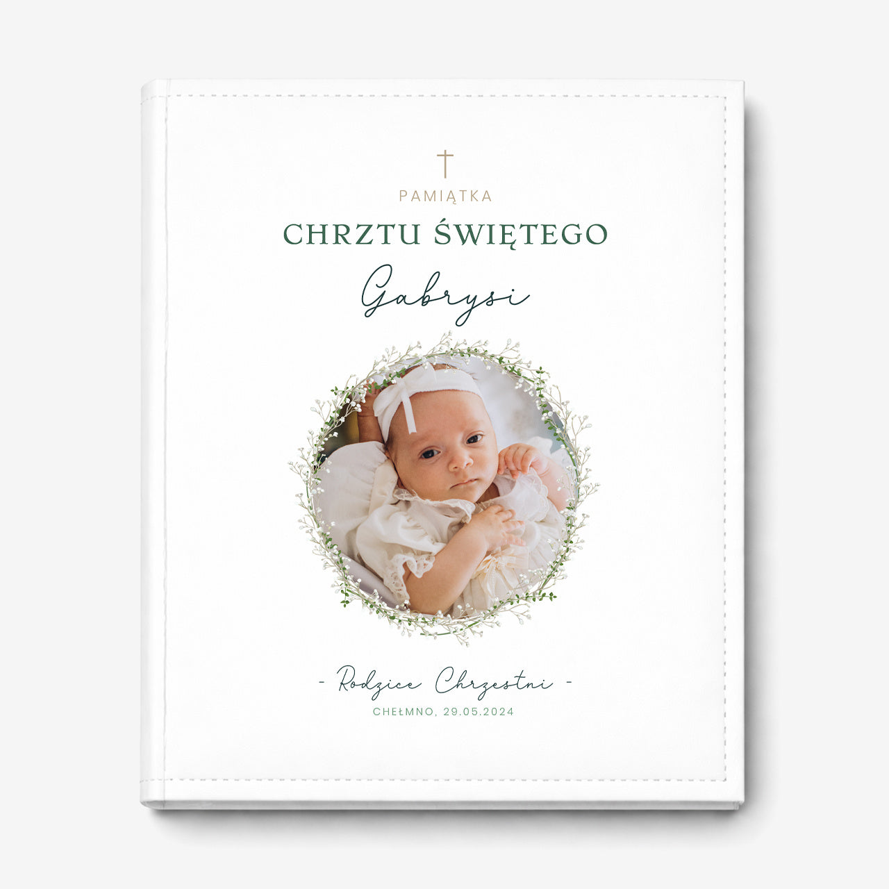 Personalizowany album na chrzest - pamiątka chrztu świętego