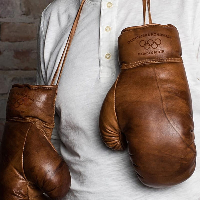 Skórzane rękawice bokserskie - oryginalny prezent dla dziadka