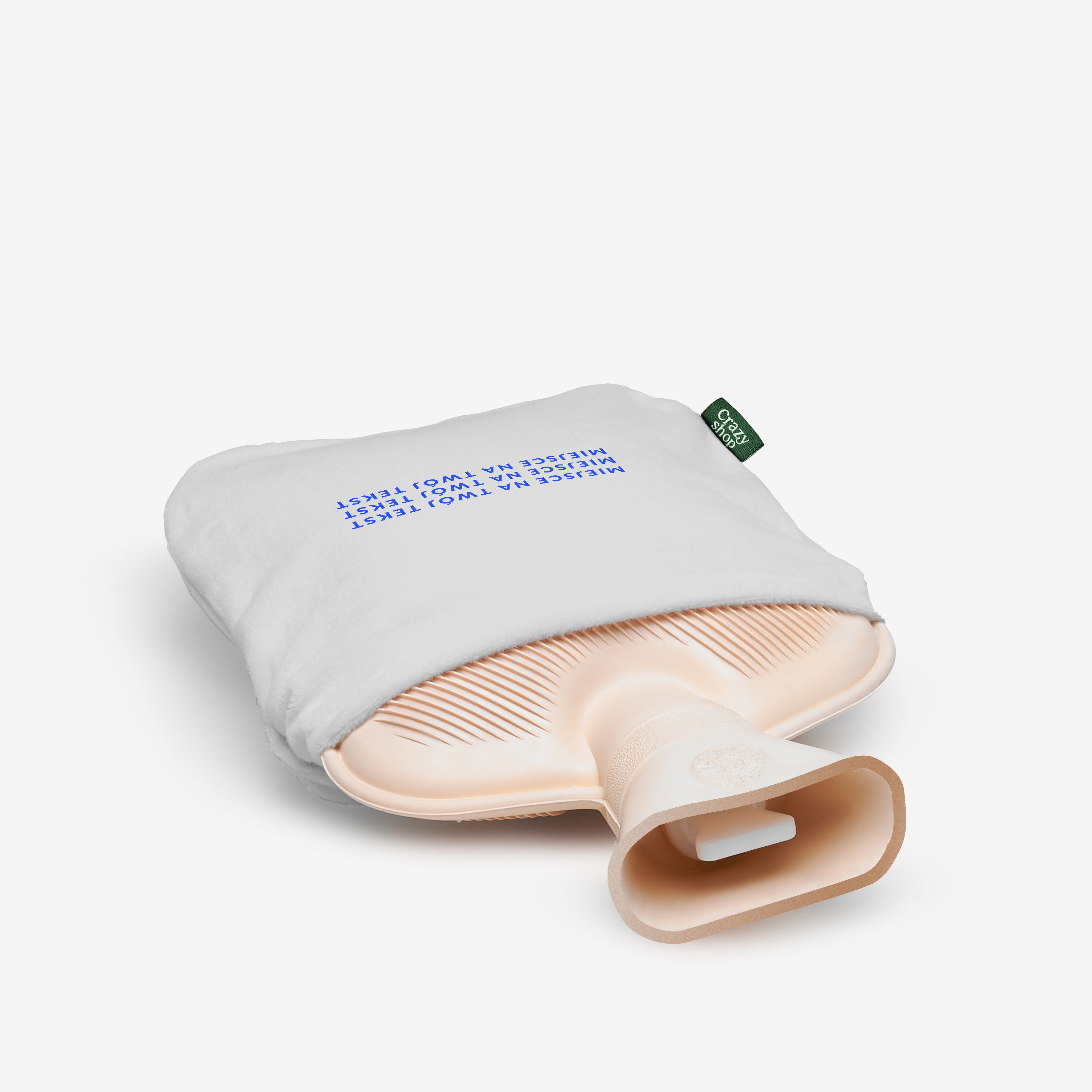 Personalizowany termofor wodny - Twój tekst termofor personalizowany termofor z napisem prezent praktyczny