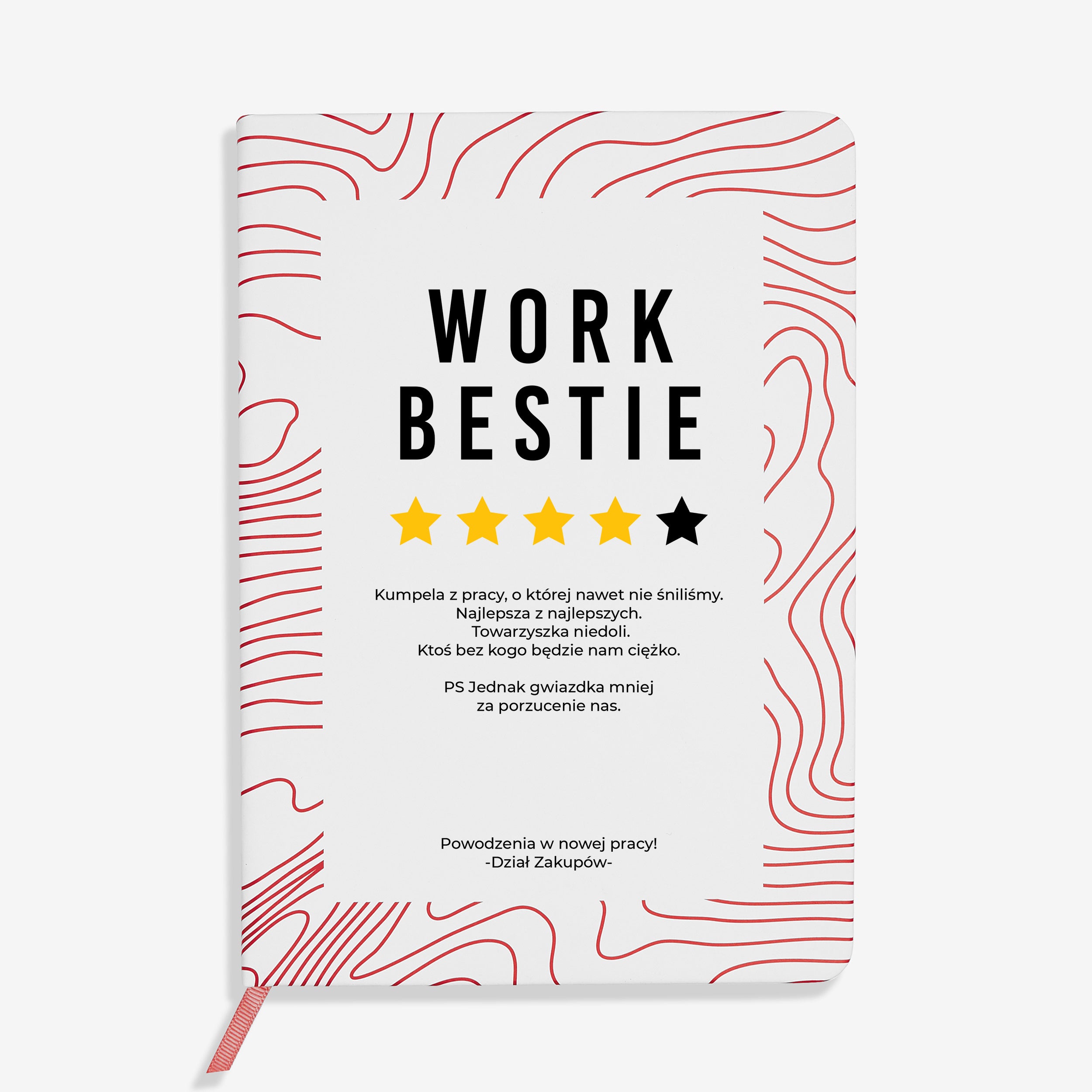 Notes personalizowany Work Bestie prezent z okazji odejścia z pracy