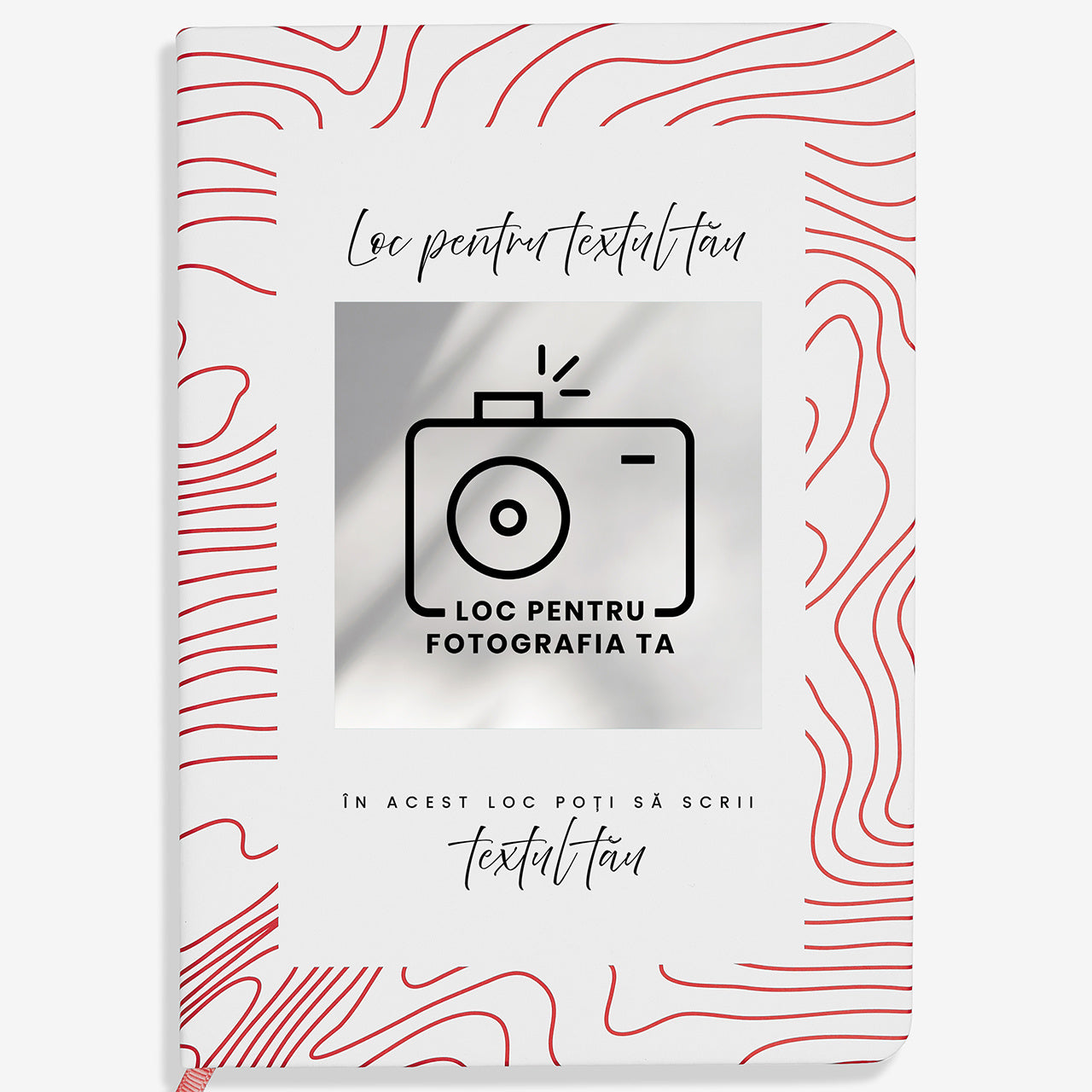 Personalizowany notatnik ze złotymi brzegami TWOJE ZDJĘCIE I TEKST