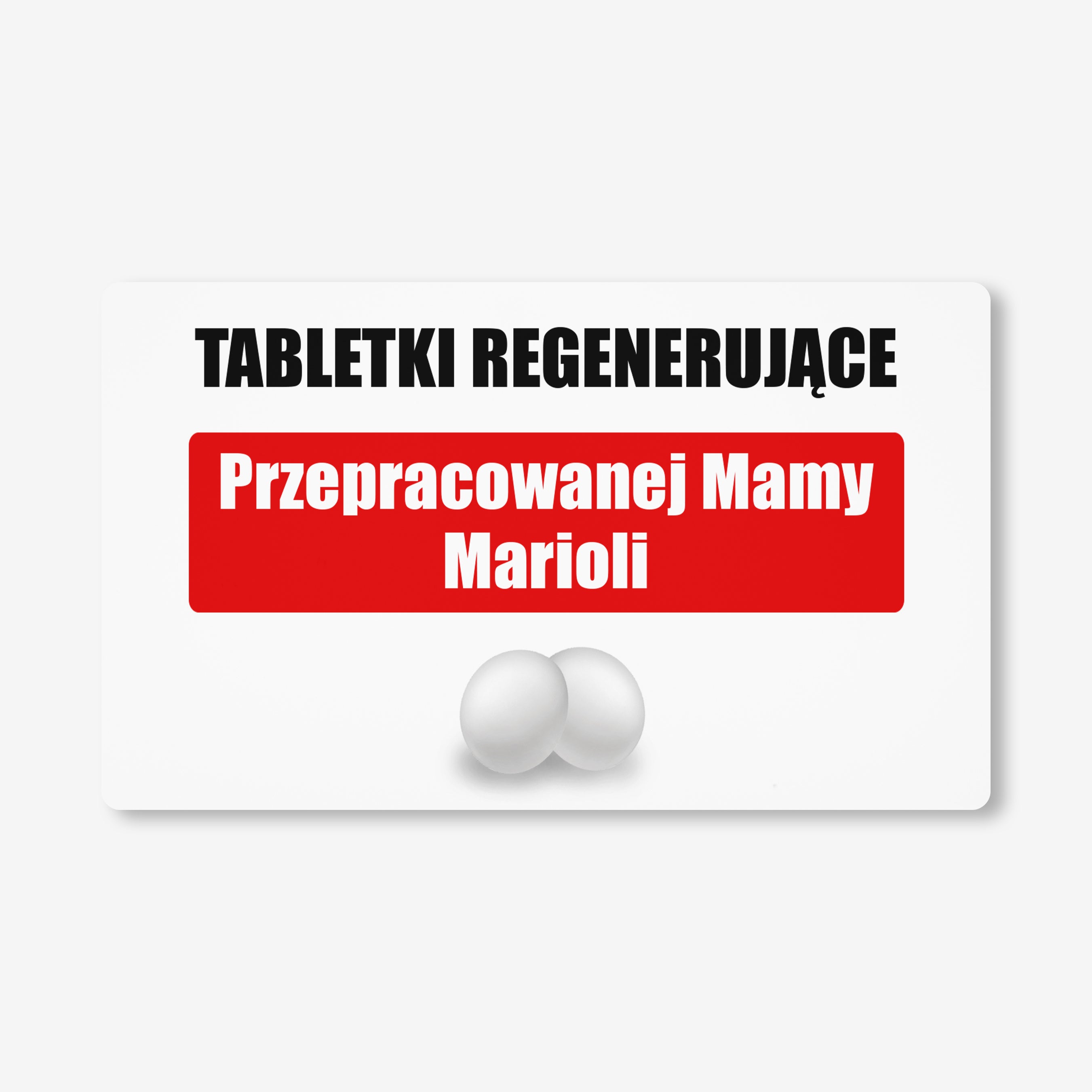 Zestaw cukierków miętowych z etykietą do personalizacji - śmieszny prezent dla mamy prezent na dzień matki