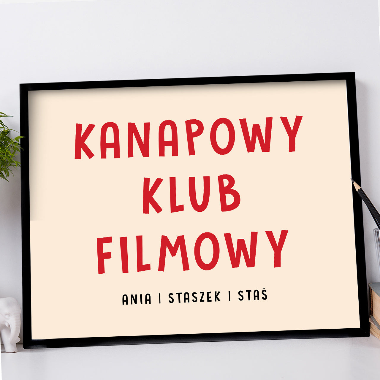 Plakat dla domatora plakat klub kanapowców dekoracja do salonu prezent dla domatora