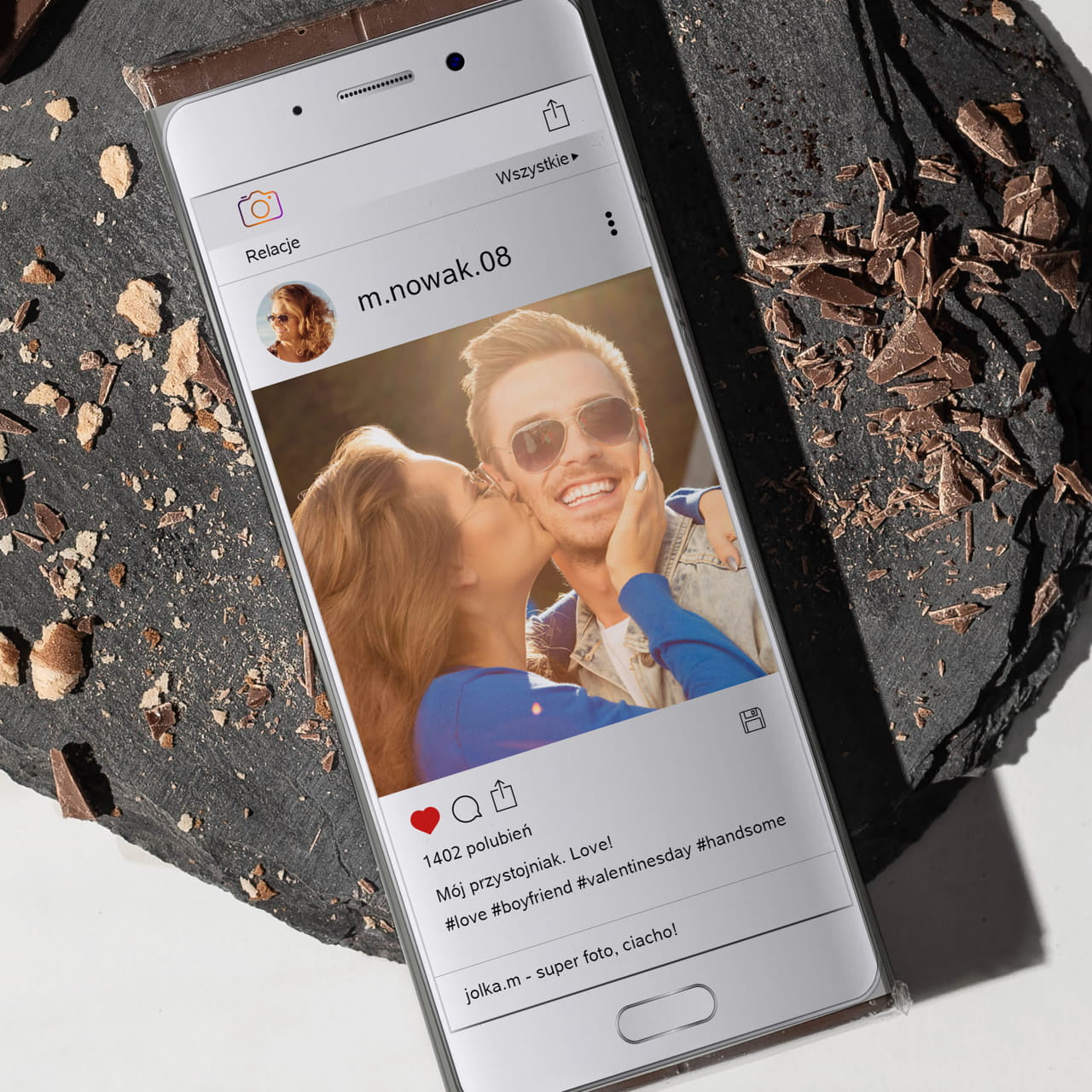 Czekolada dla chłopaka - social media upominek na dzień chłopaka czekolada na dzień chłopaka