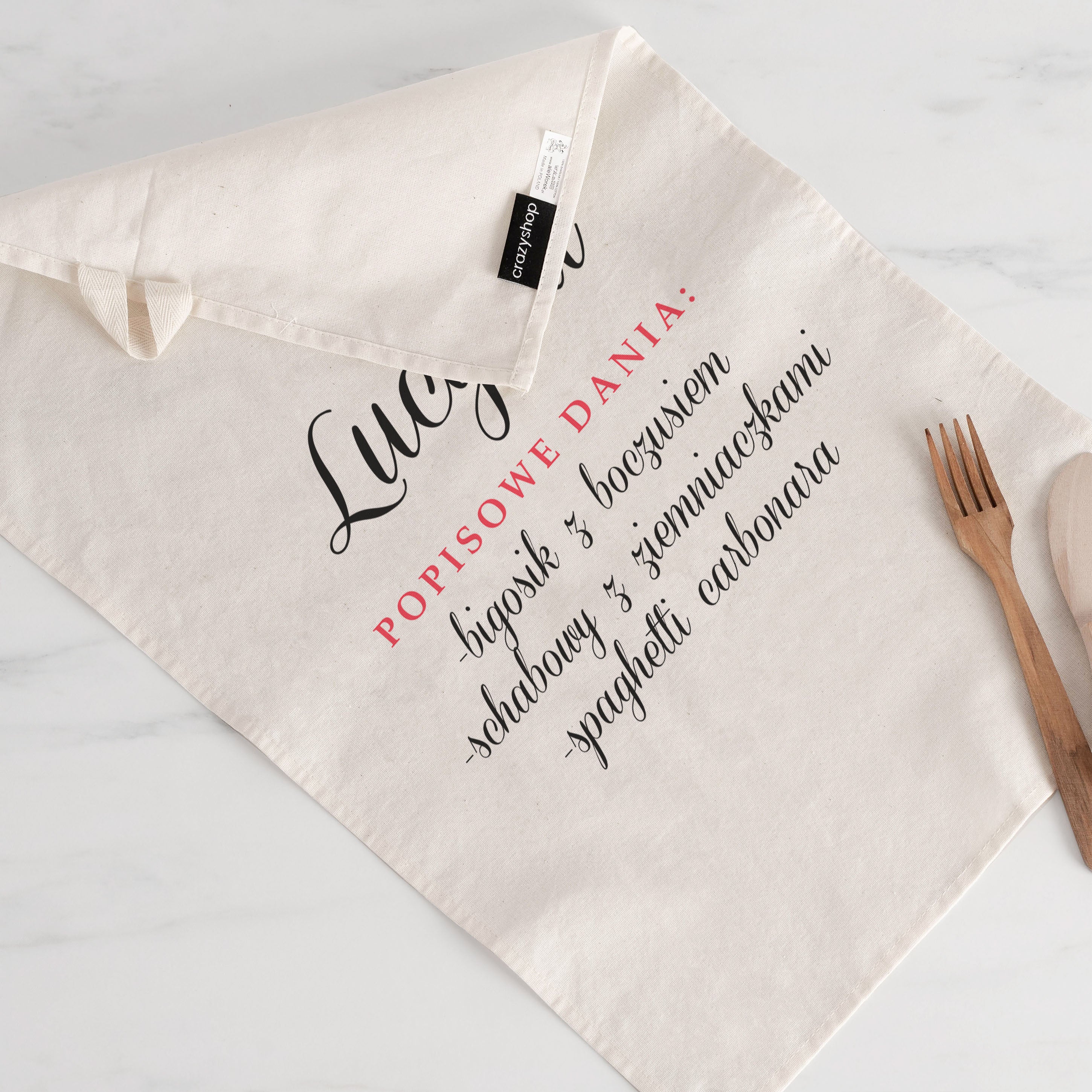 Kuchenny ręcznik na prezent - popisowe dania