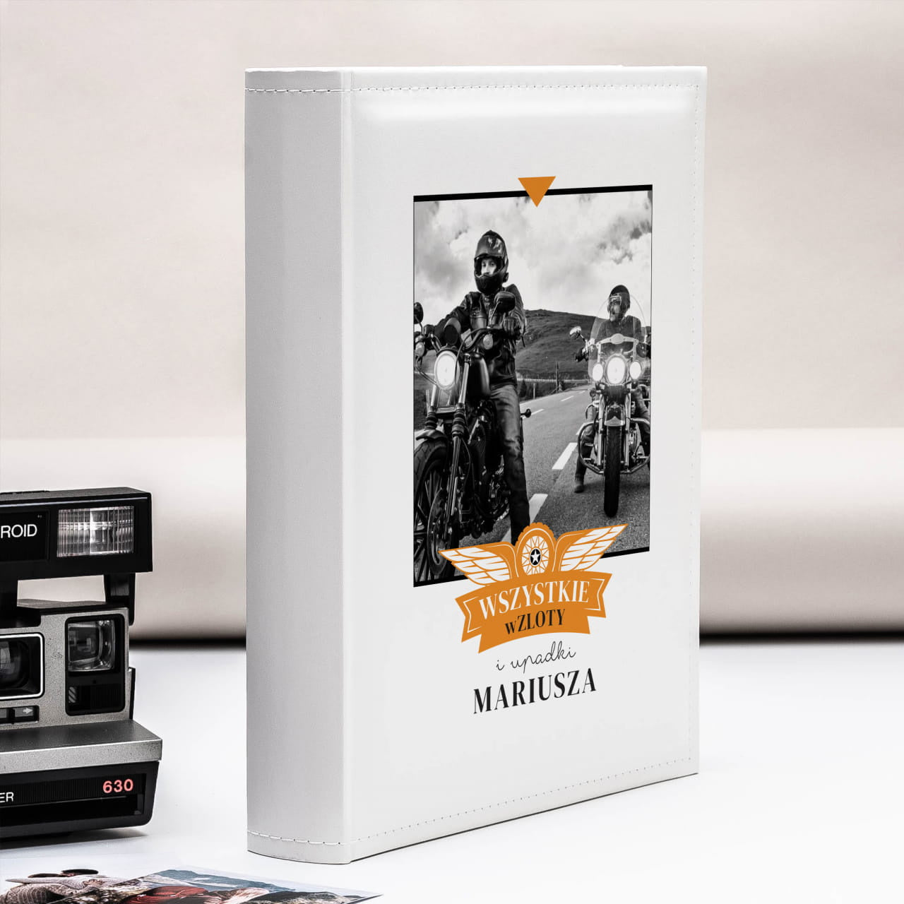 Album personalizowany na prezent dla motocyklisty album na zdjęcia album do zdjęć prezent dla fana motocykli