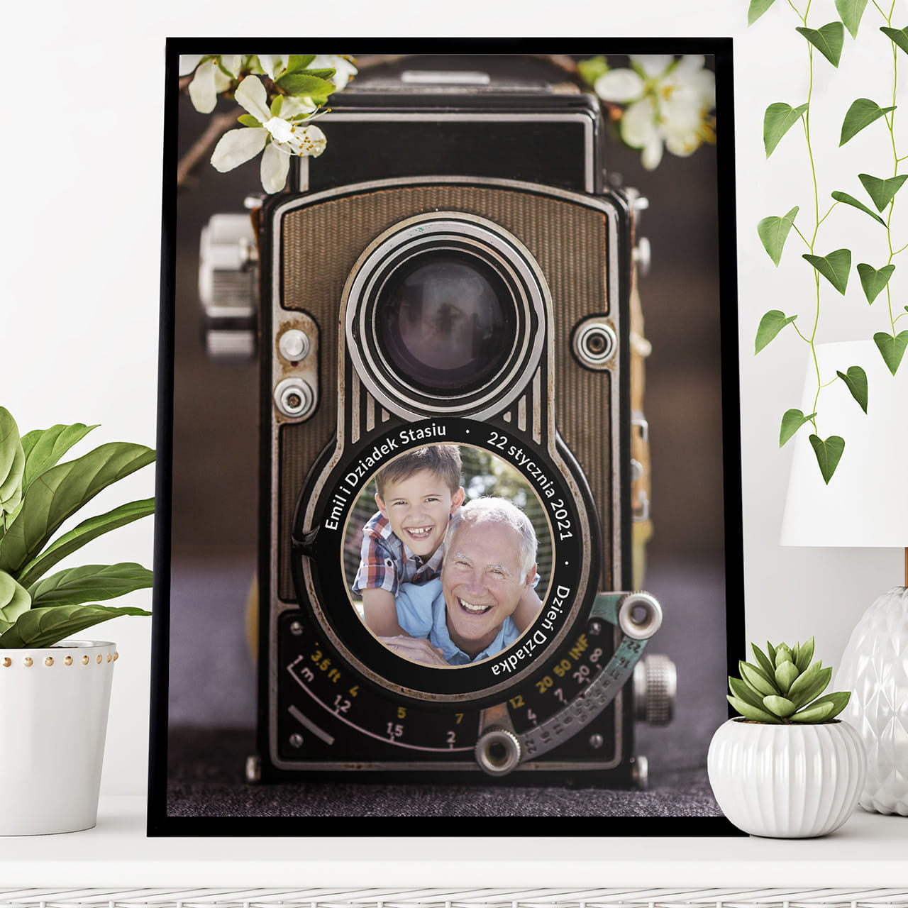 Plakat dla dziadka - vintage prezent dla dziadka prezent na dzień dziadka personalizowany plakat