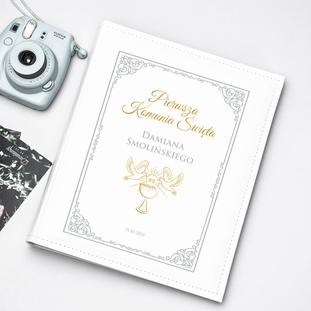 Album na zdjęcia Komunijne personalizowana pamiątka Pierwszej Komunii Świętej