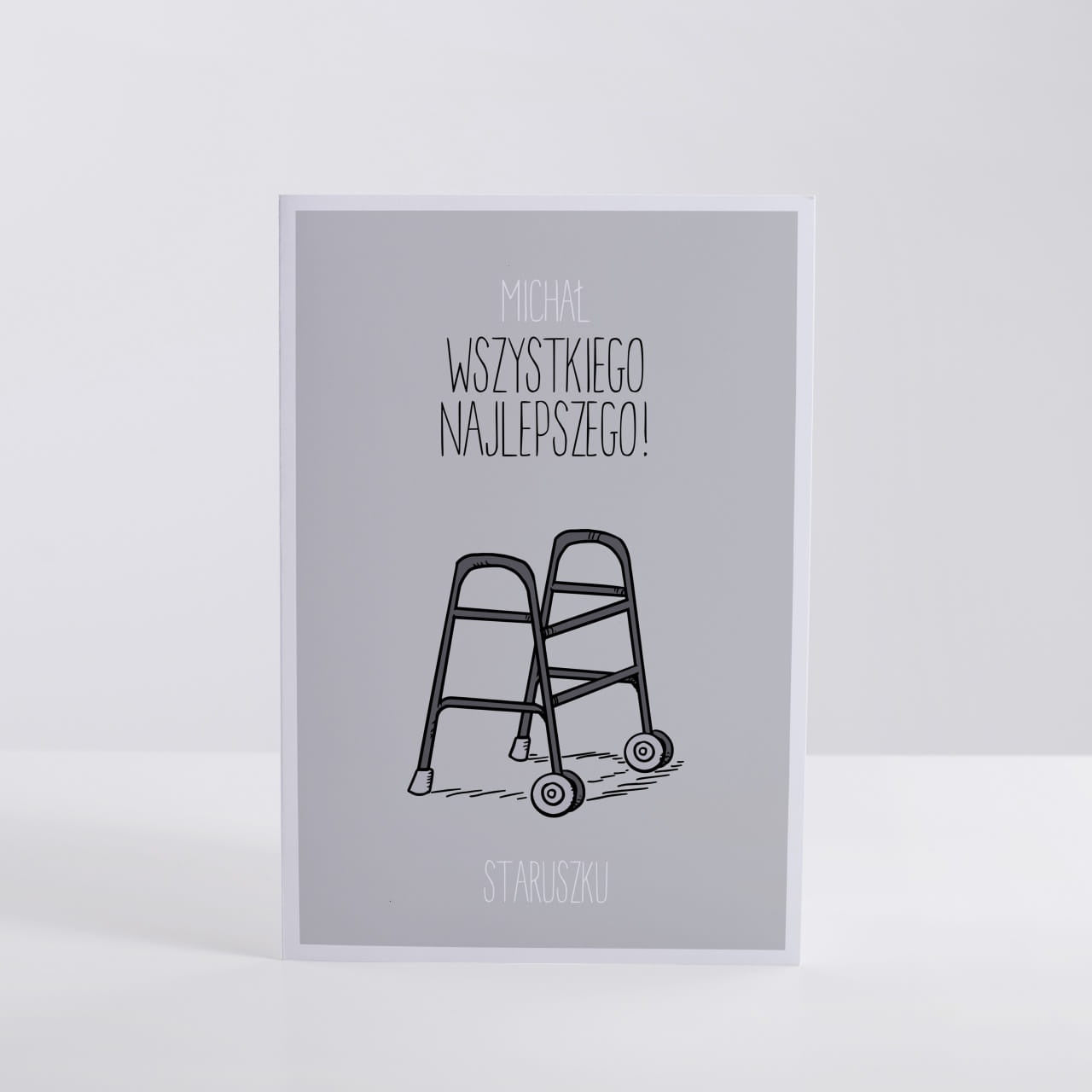 Śmieszna kartka na urodziny Balkonik kartka urodzinowa dla niego prezent dla mężczyzny kartka personalizowana