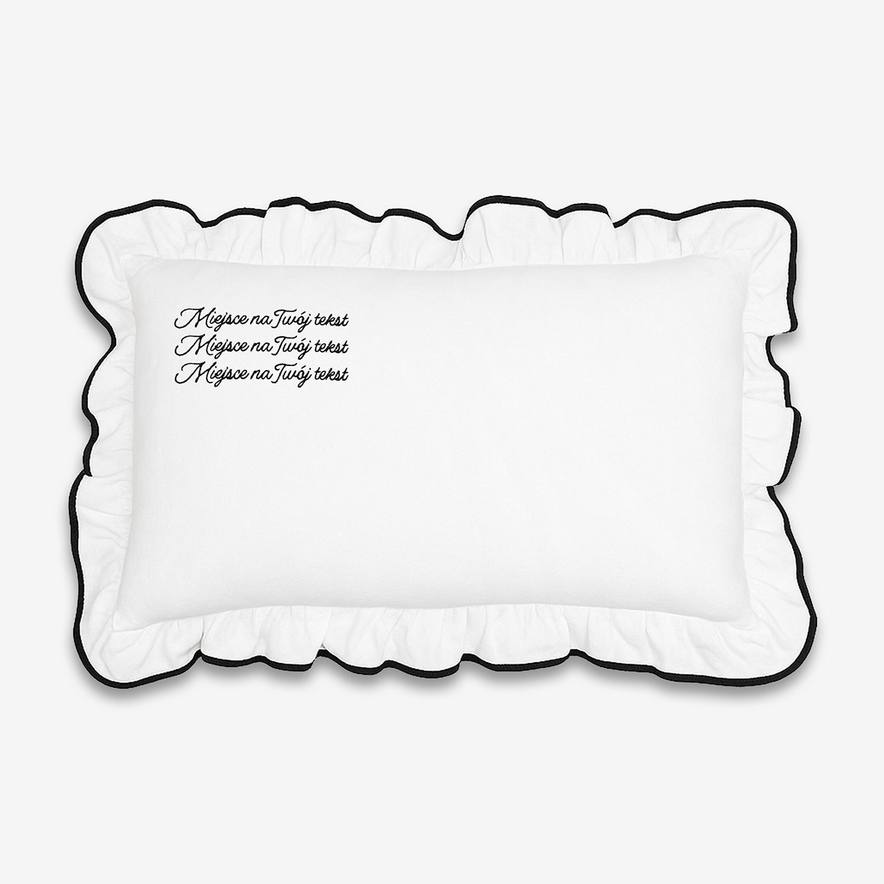 Haftowana poduszka dekoracyjna – personalizowana prezent na urodziny