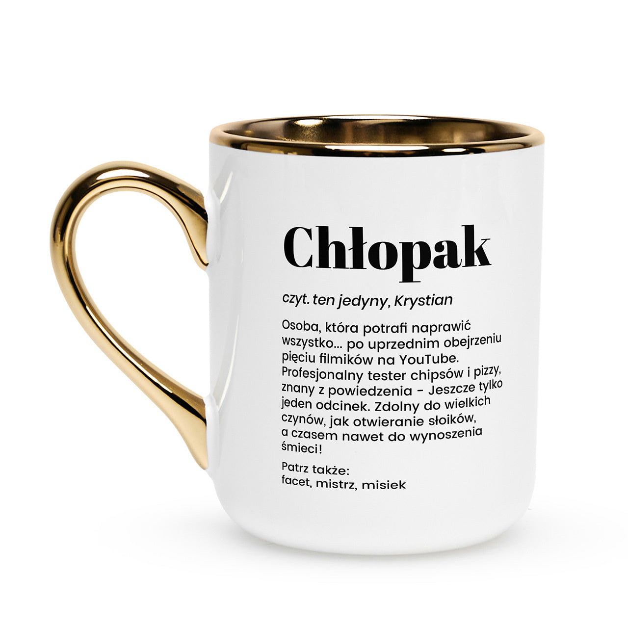 Elegancki kubek dla chłopaka - definicja
