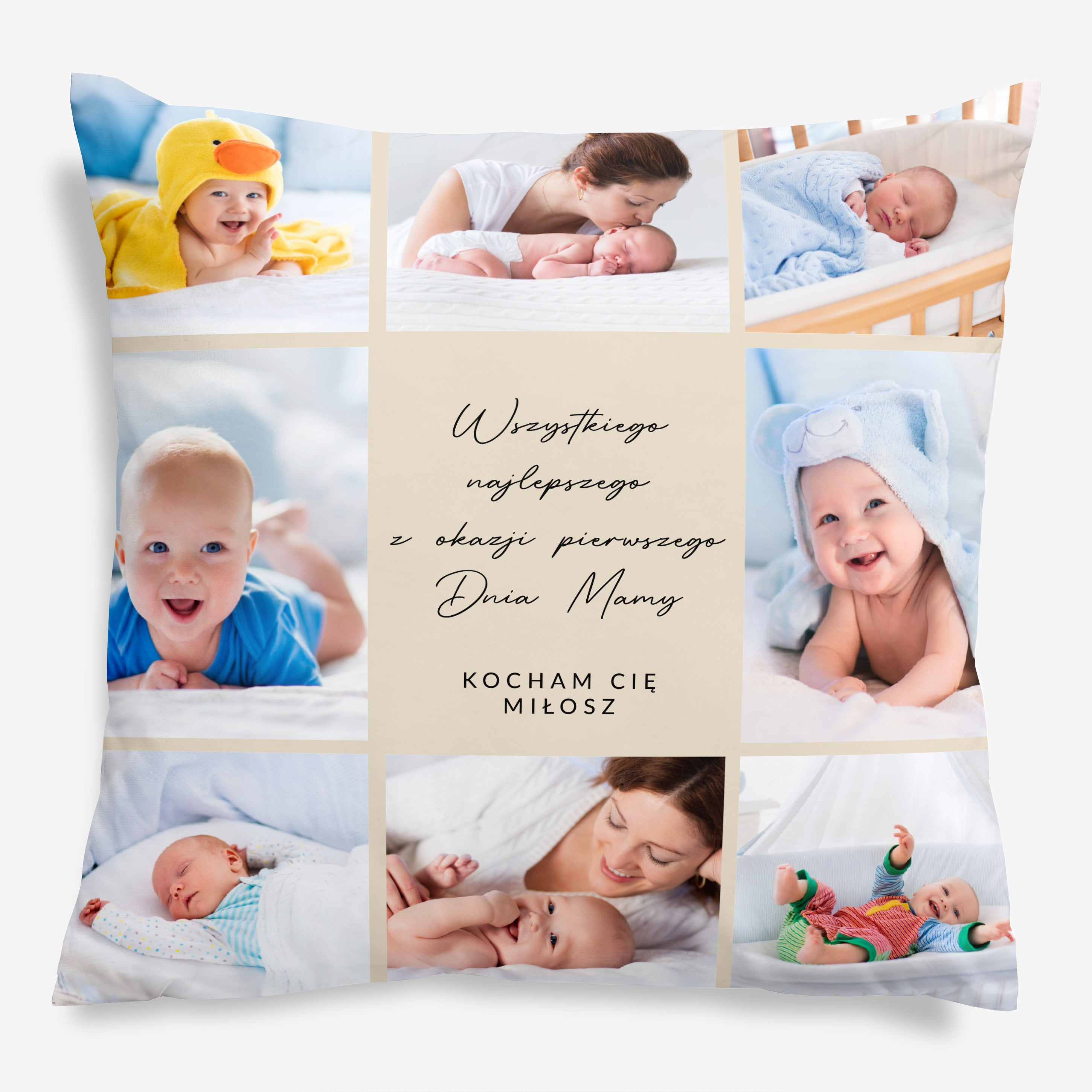Personalizowana poduszka na pierwszy Dzień Mamy - ze zdjęciami poduszka na dzień mamy prezent na dzień mamy