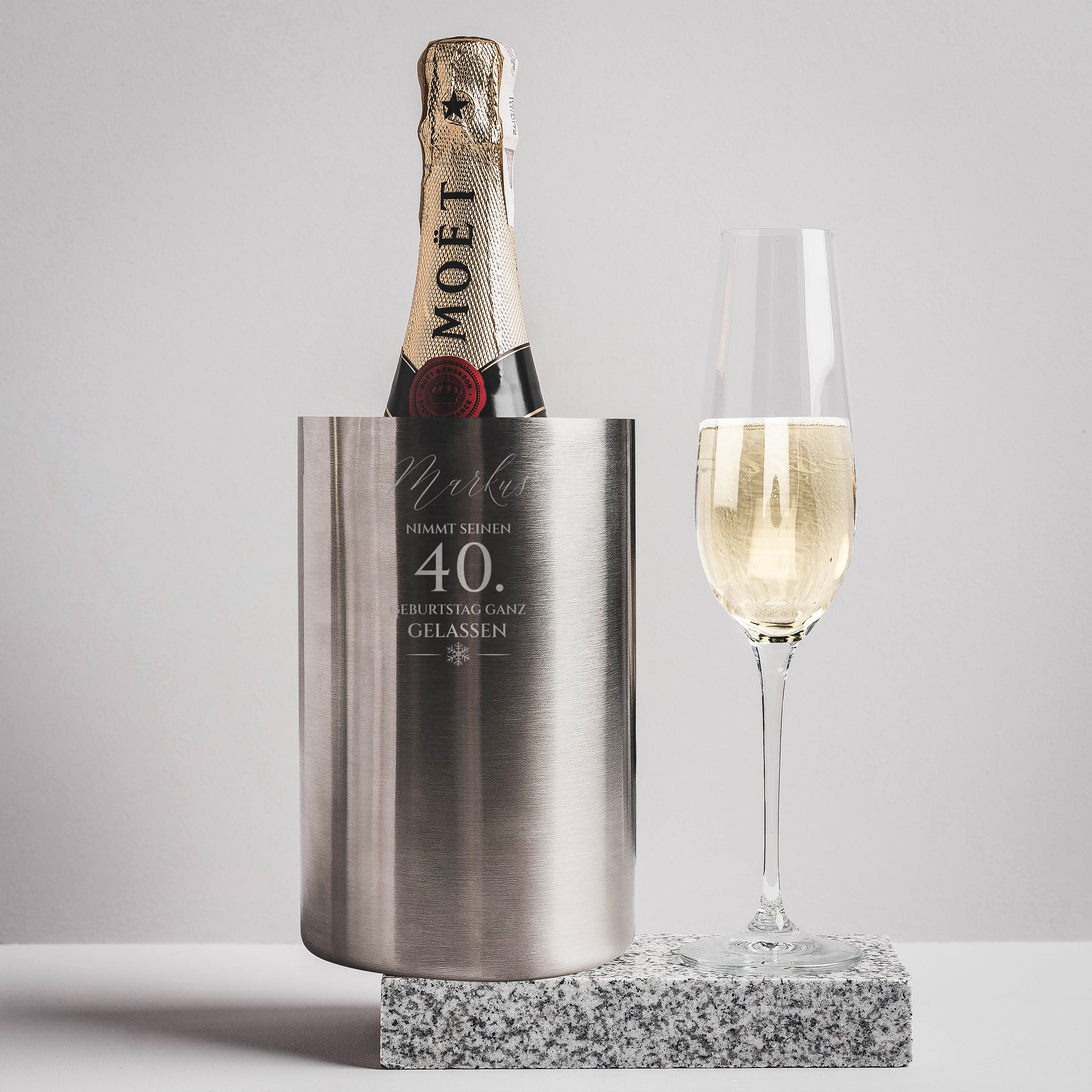 Gravierter Getränkekühler GESCHENK ZUM 40. GEBURTSTAG FÜR IHN