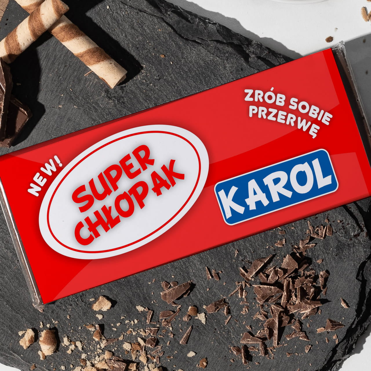 Personalizowana czekolada - upominek dla chłopaka