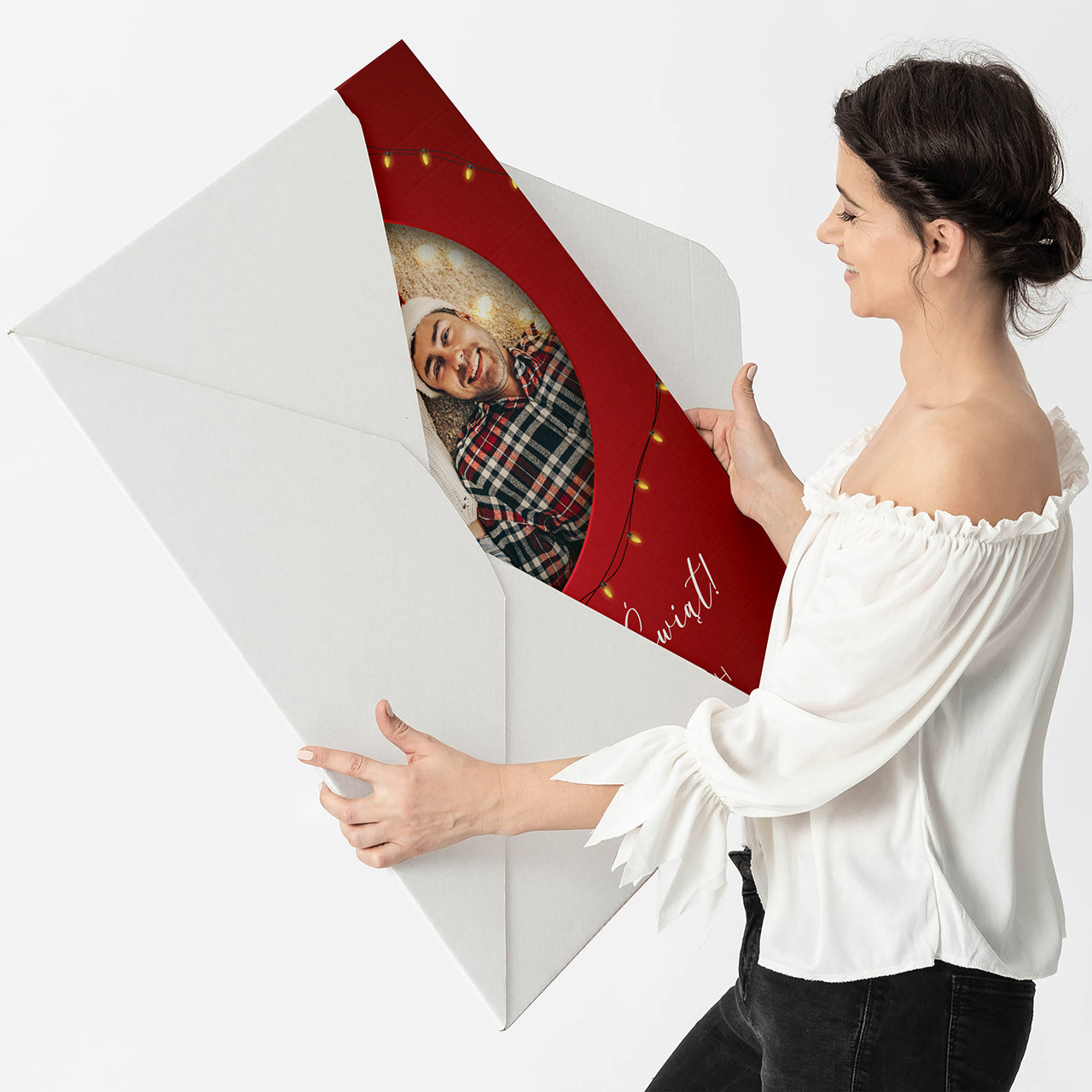 Kartka świąteczna ze zdjęciem XXL - prezent świąteczny dla rodziny