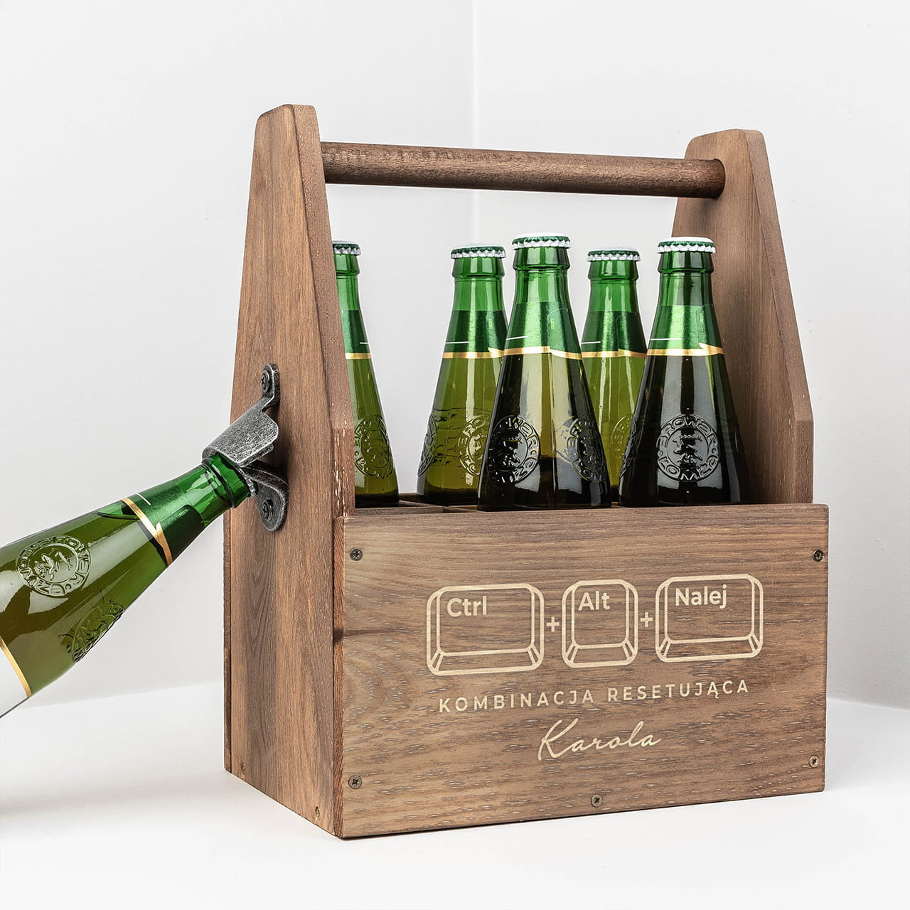 Nosidło do piwa - Kombinacja resetująca - prezent dla programisty nosidło na piwo gadżet dla programisty 