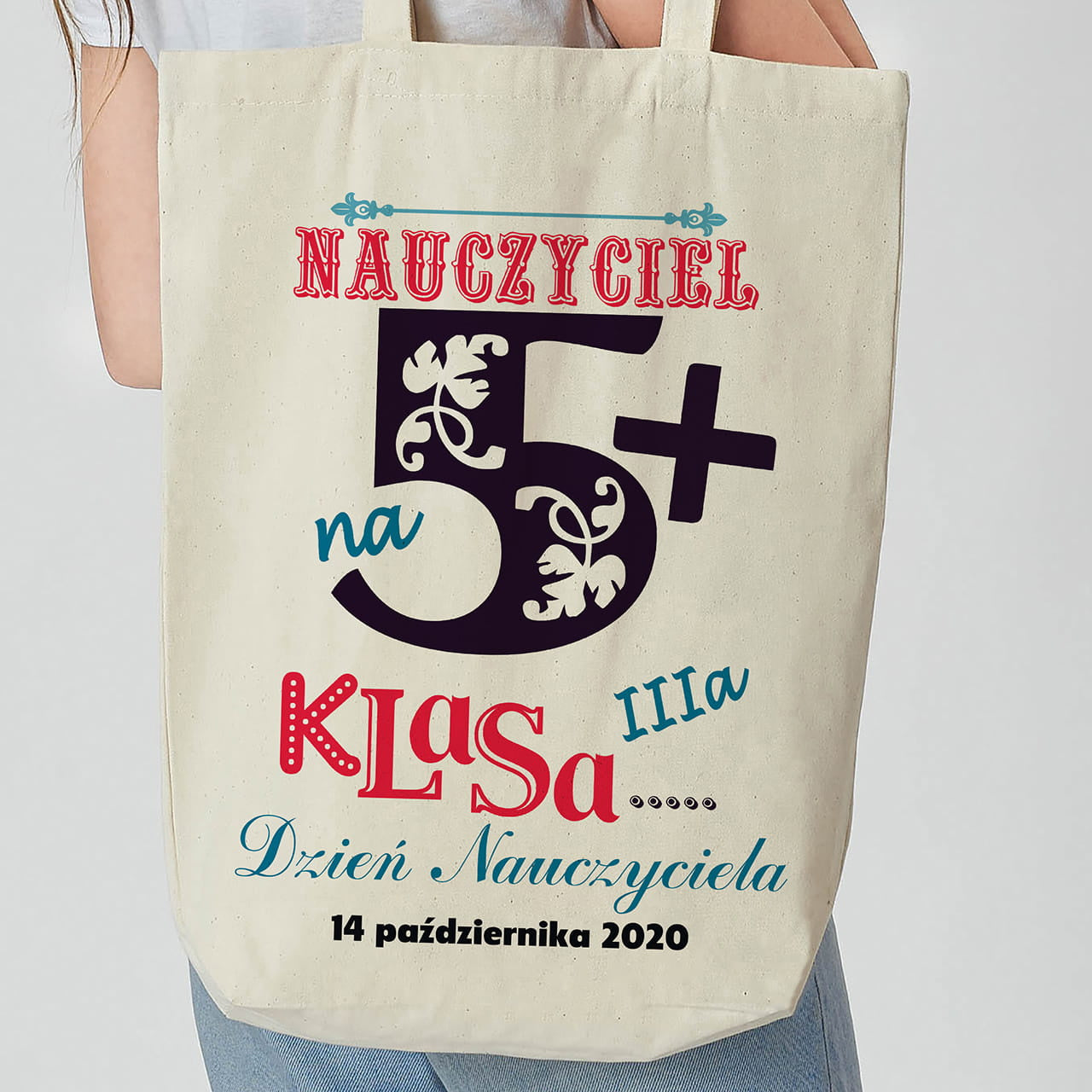 Personalizowana torba dla nauczyciela torba dla nauczyciela prezent dla nauczyciela torba