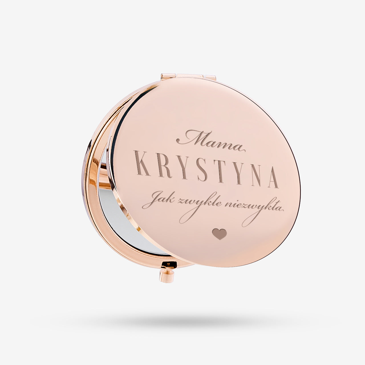 Lusterko kieszonkowe - upominek na Dzień Mamy personalizowane lusterko dla mamy prezent na Dzień Mamy