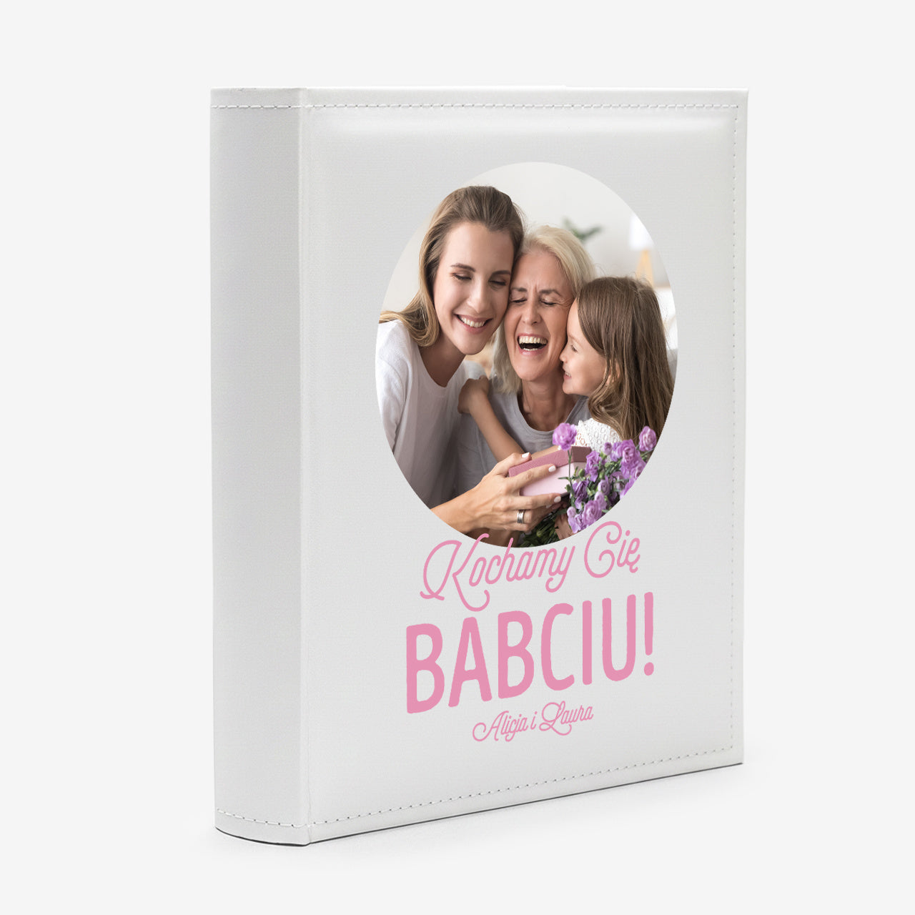 Album ze zdjęciem na okładce - prezent dla babci prezent na dzień babci personalizowany album album dla babci