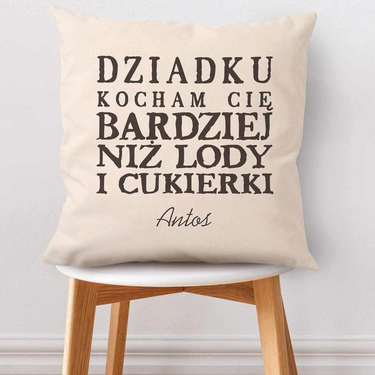 Poduszka na urodziny dla dziadka