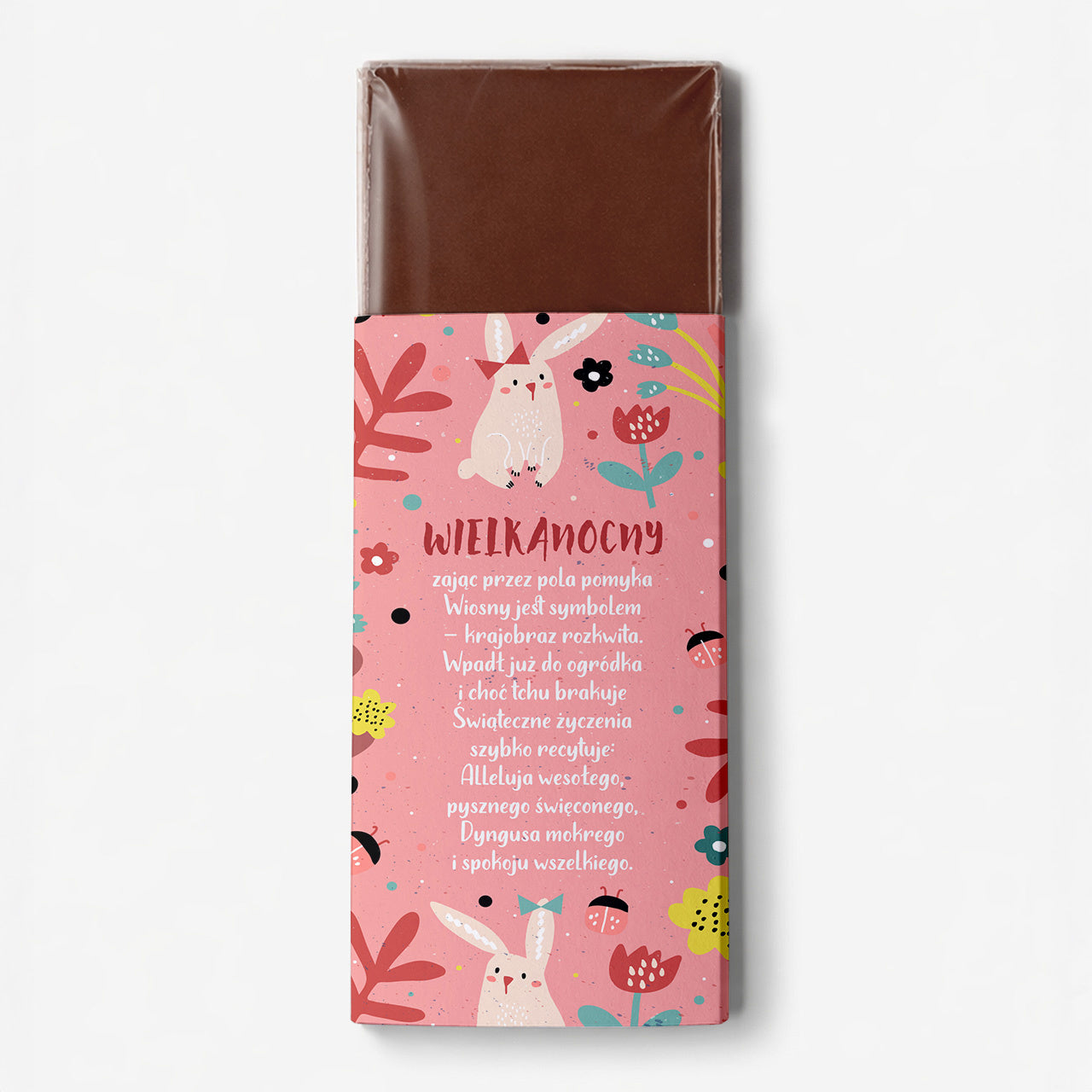 Personalizowana czekolada wielkanocna dla dziewczynki upominek dla dziewczynki upominek na Wielkanoc