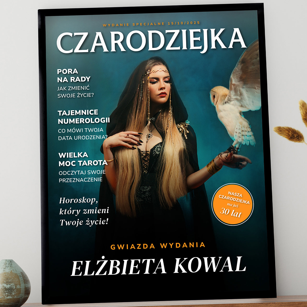 Plakat w ramce - prezent dla zodiakary plakat astrologiczny prezent dla miłośniczki horoskopów