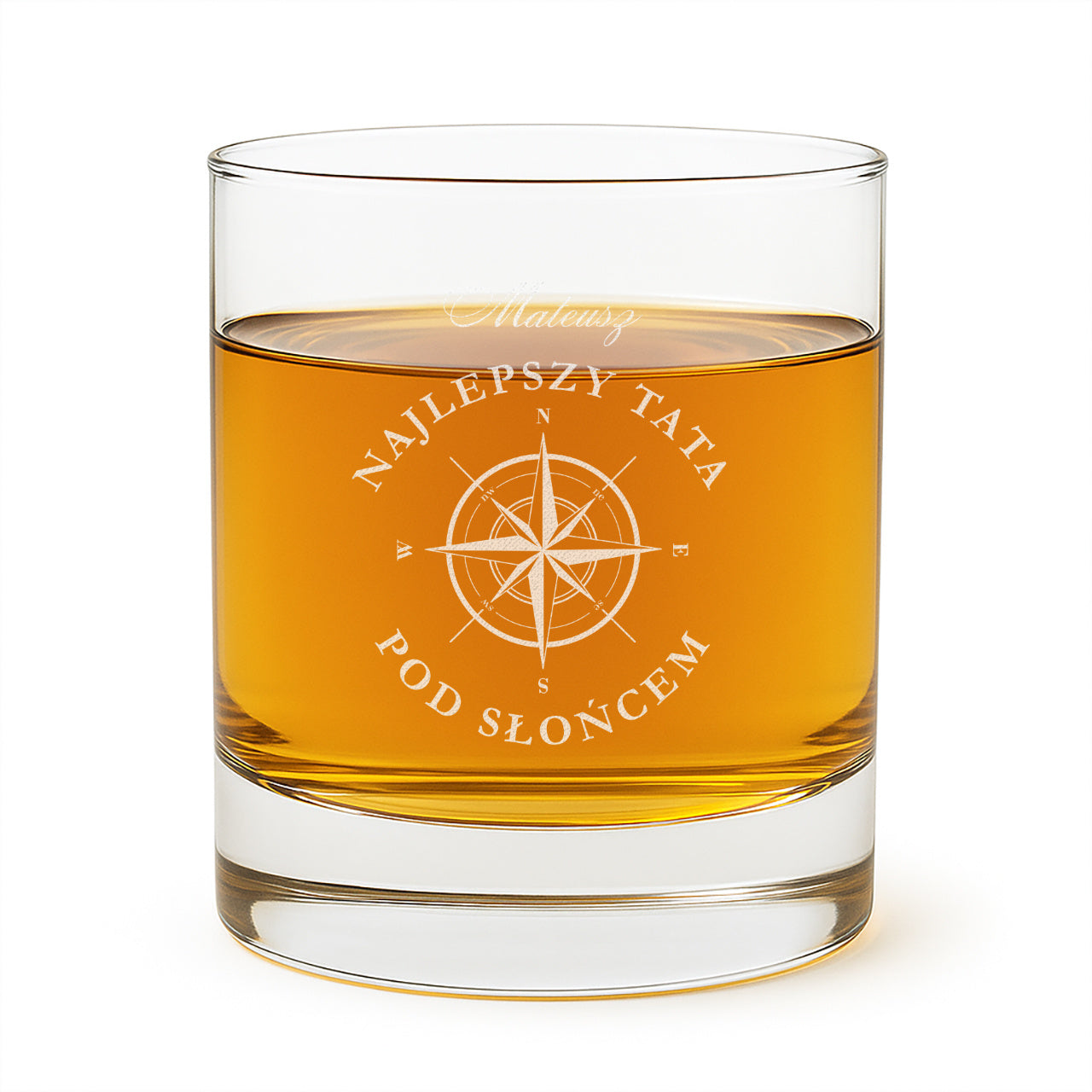 Personalizowana szklanka do whisky - prezent dla taty podróżnika