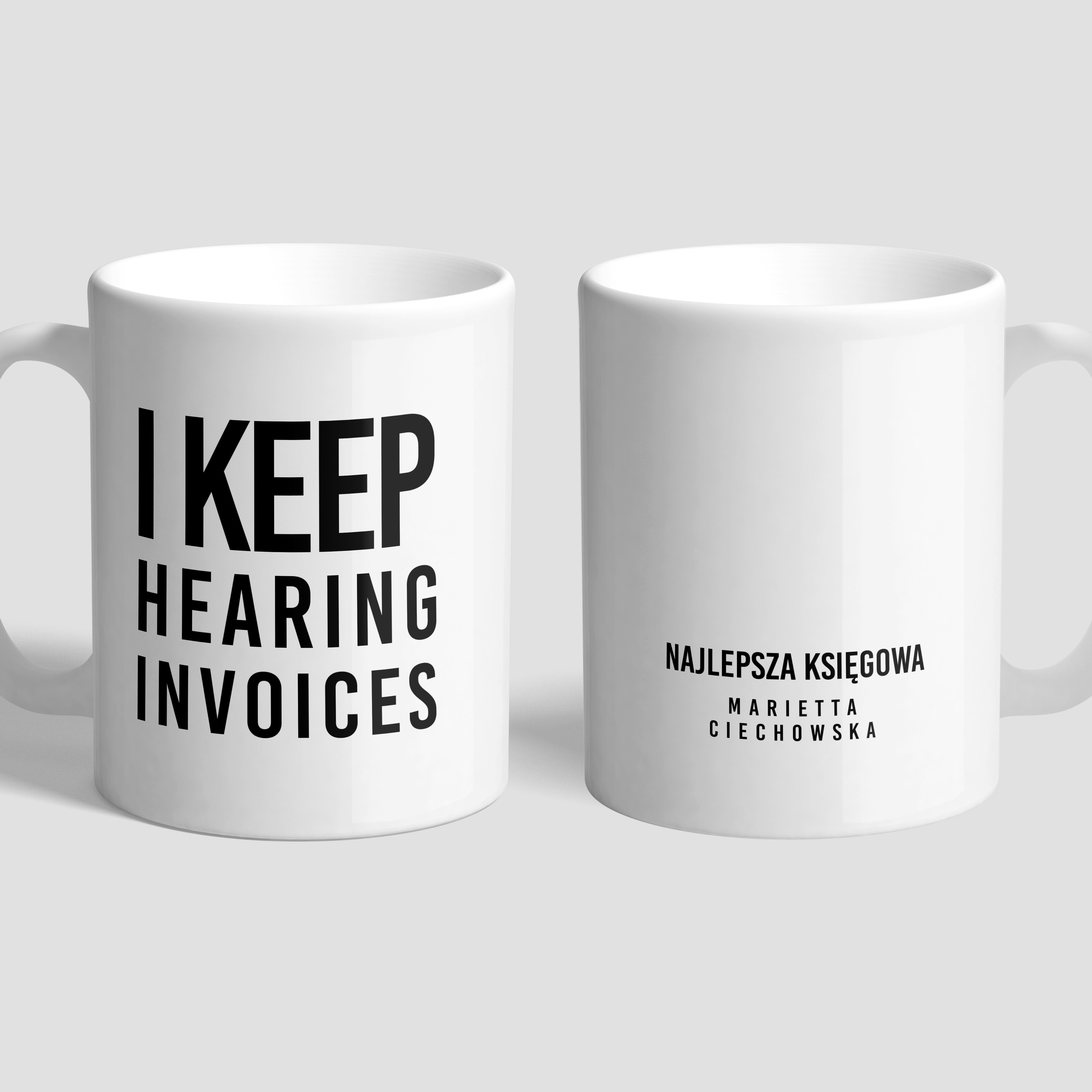 Kubek z dedykacją - prezent dla księgowej na urodziny personalizowany kubek kubek dla księgowej kubek księgowej