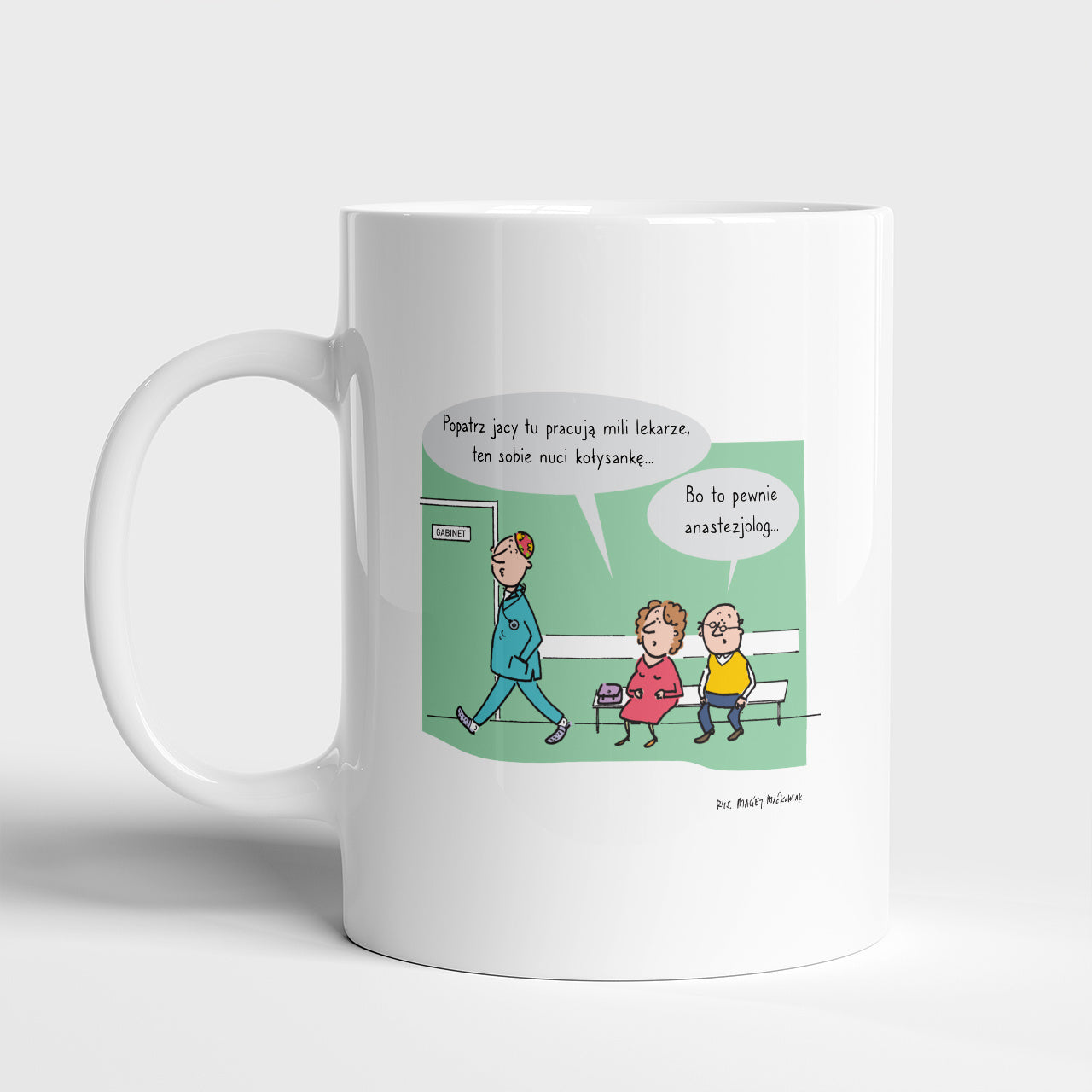 Śmieszny kubek personalizowany - kubek anestezjologa 