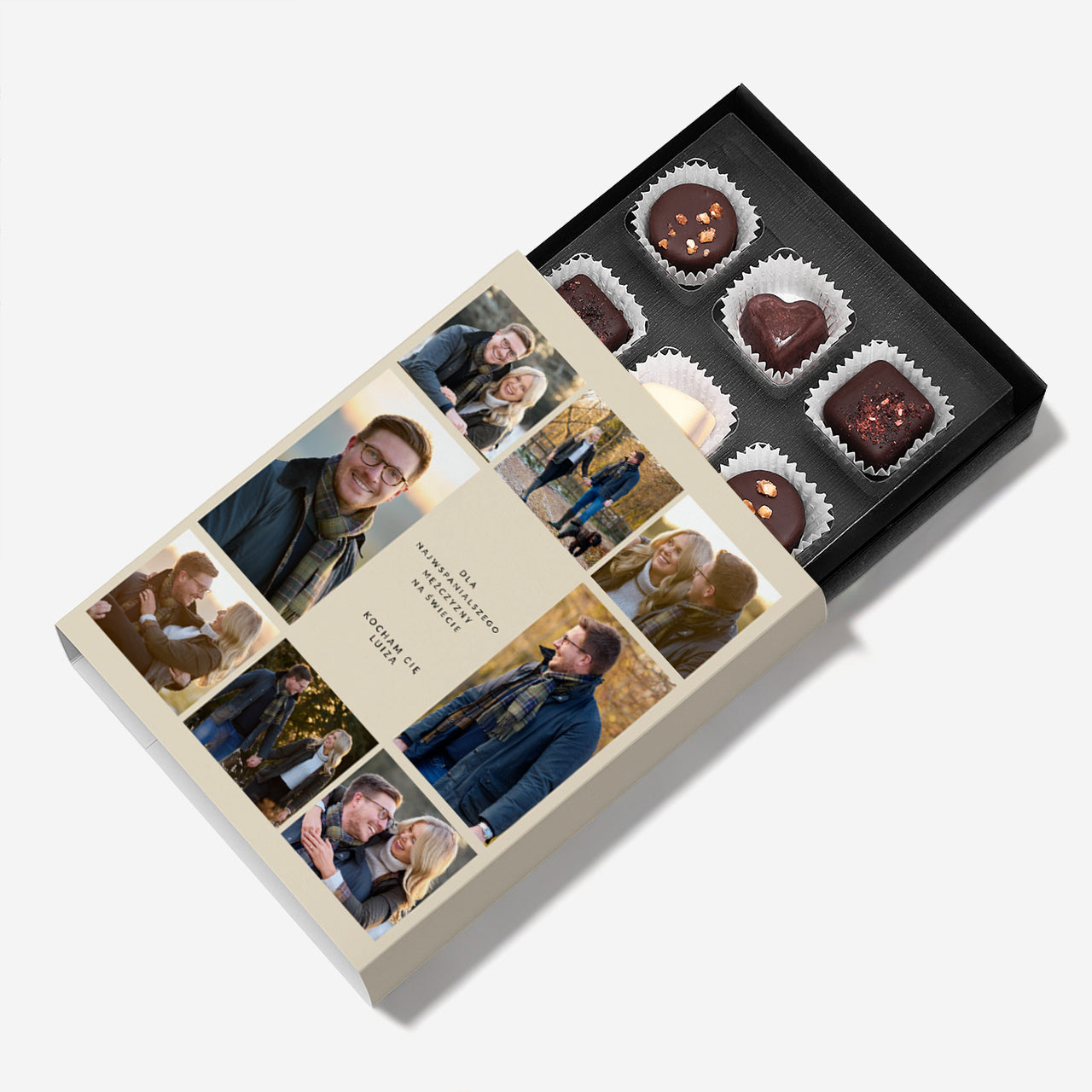 Personalizowane pralinki - upominek na Dzień Chłopaka