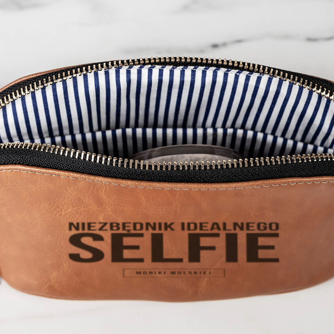 Kosmetyczka damska skórzana - prezent dla córki damska kosmetyczka personalizowana kosmetyczka