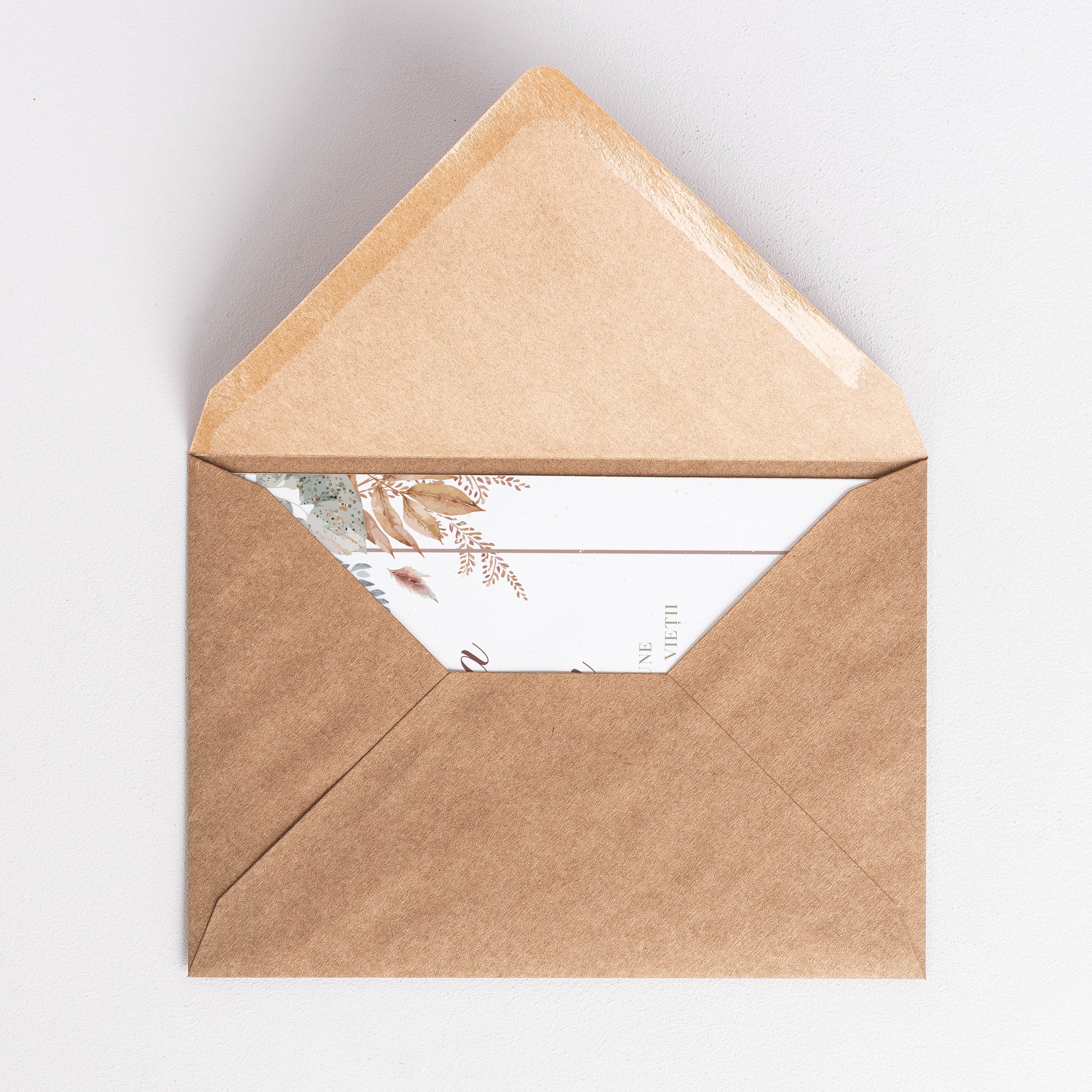 Kartka ślubna w stylu boho