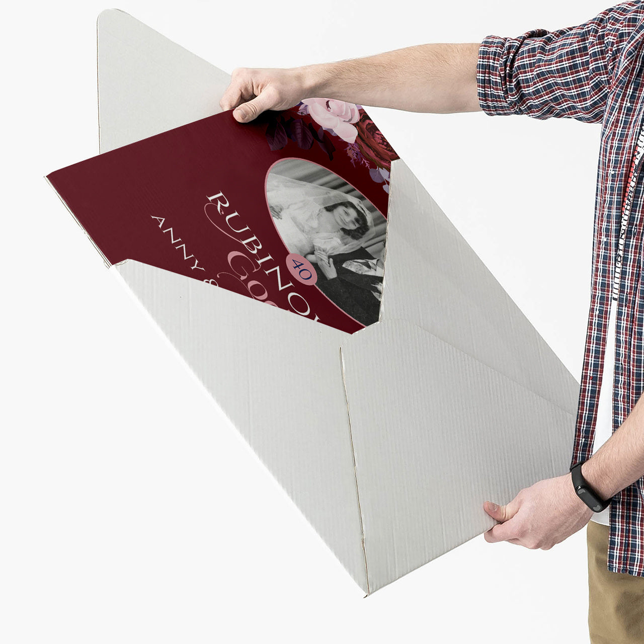 Personalizowana kartka XXL - prezent na 40 rocznicę ślubu