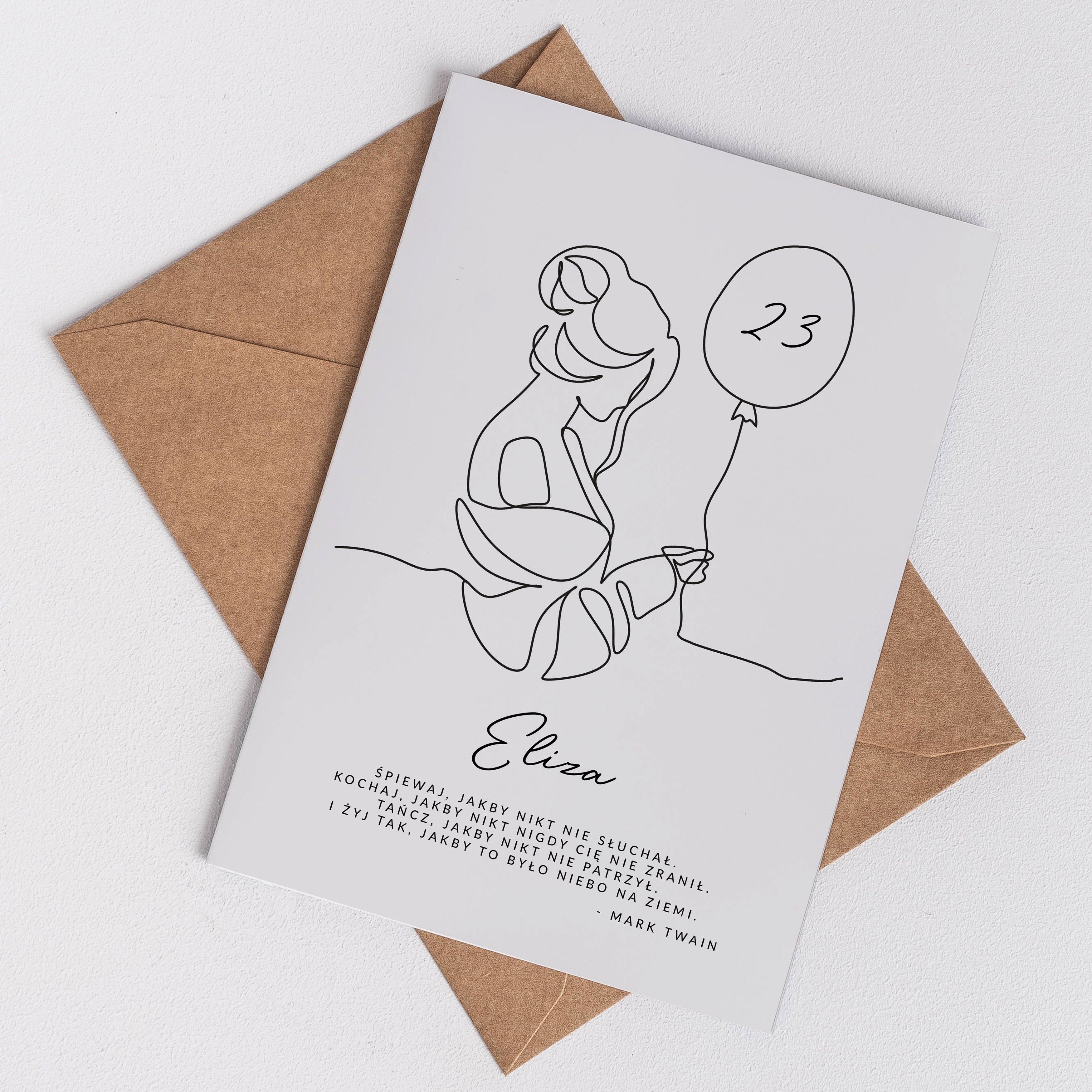 Urodzinowa kartka dla niej