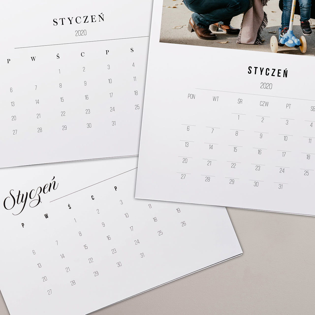 Wiszący kalendarz dla babci i dziadka - ze zdjęciami prezent dla dziadków prezent na Dzień Babci i Dziadka