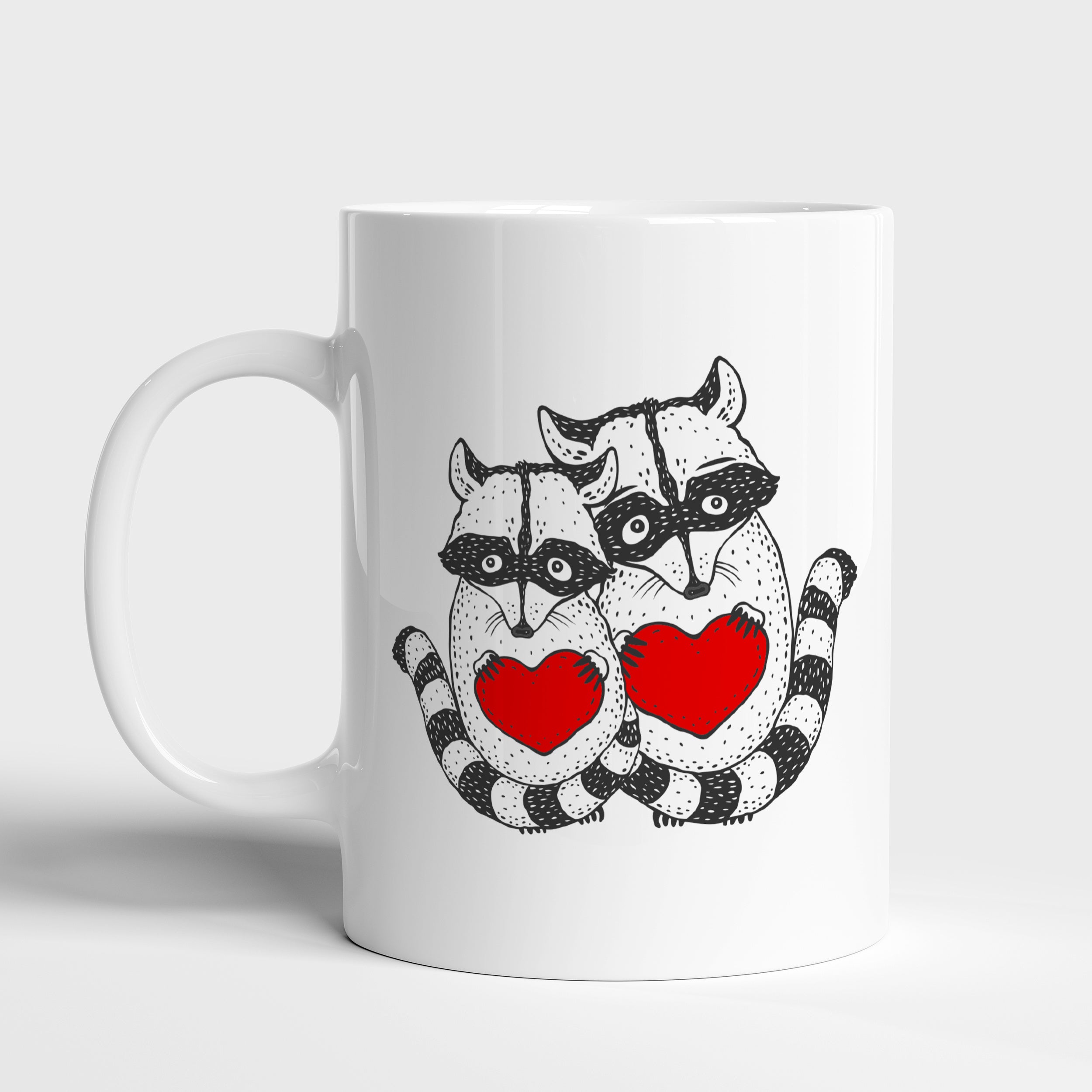 Kubek walentynkowy - Zakochane Zwierzaki prezent na walentynki prezent walentynkowy kubek na walentynki