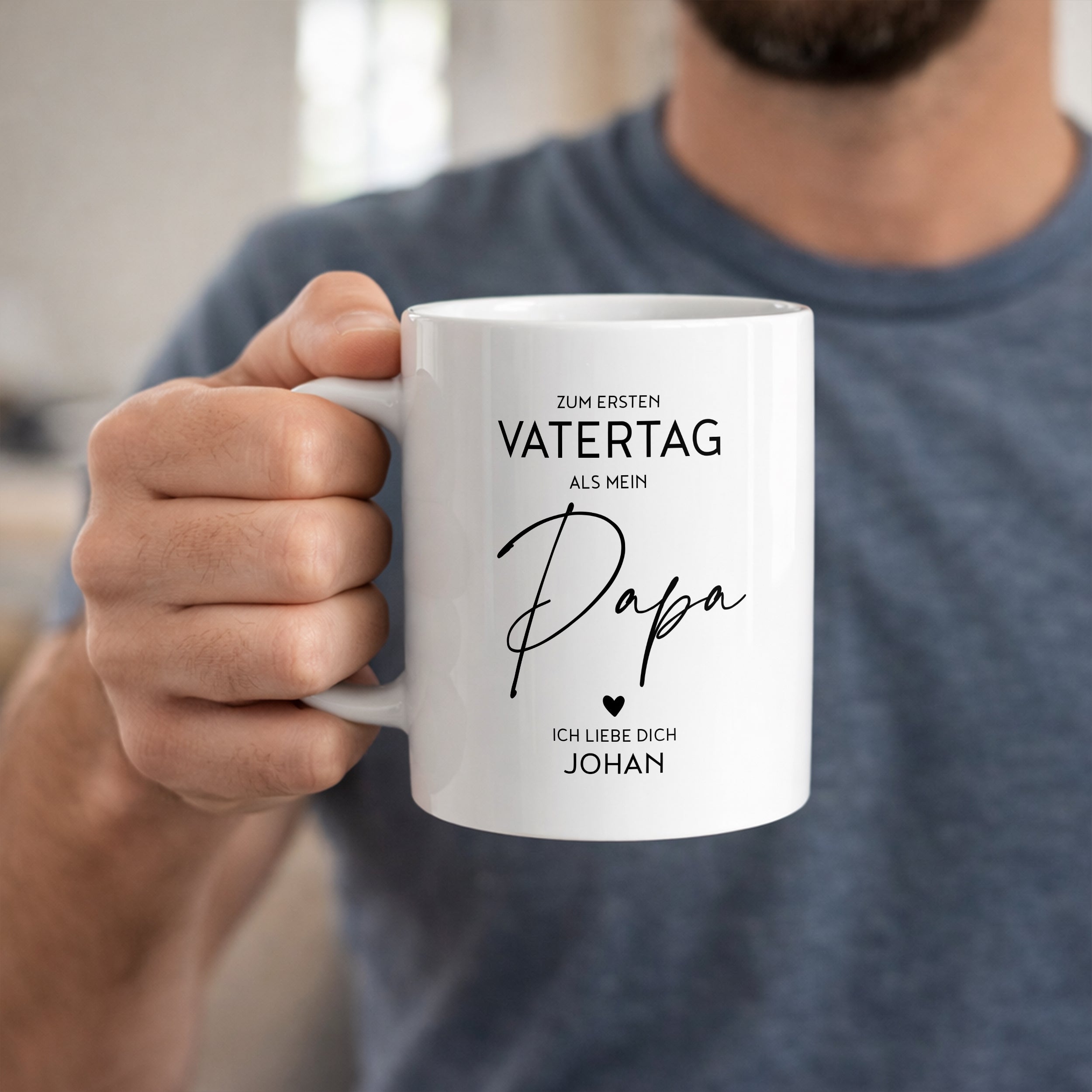 Personalisierter Becher zum ersten Vatertag