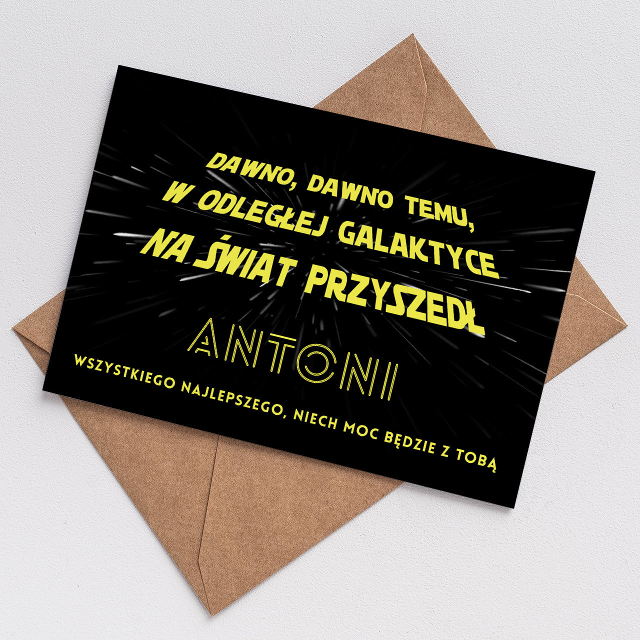 Kartka na urodziny dla miłośnika Star Wars