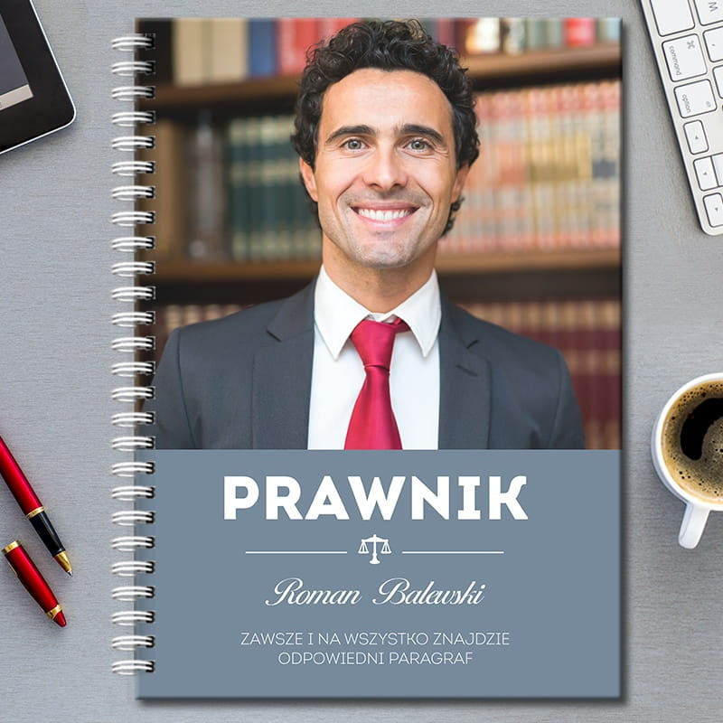 Personalizowany notatnik dla prawnika notatnik personalizowany prezent dla prawnika