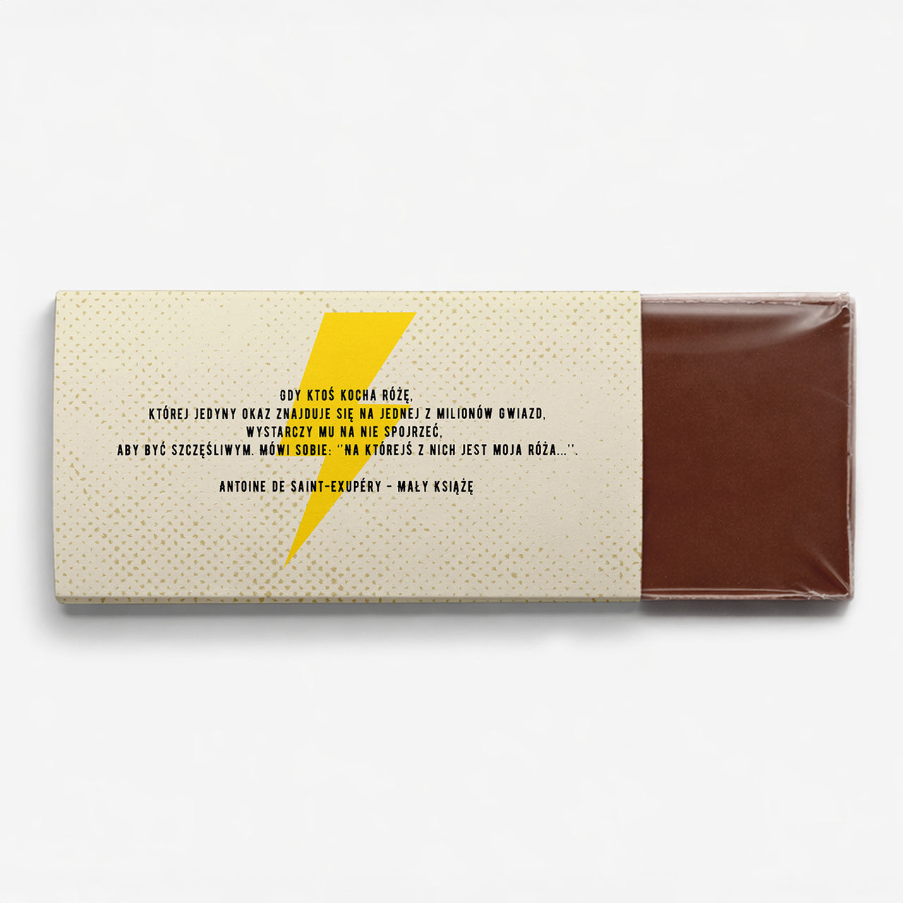 Śmieszna czekolada na Dzień Kobiet - kobieta jest jak prąd upominek na dzień kobiet belgijska czekolada