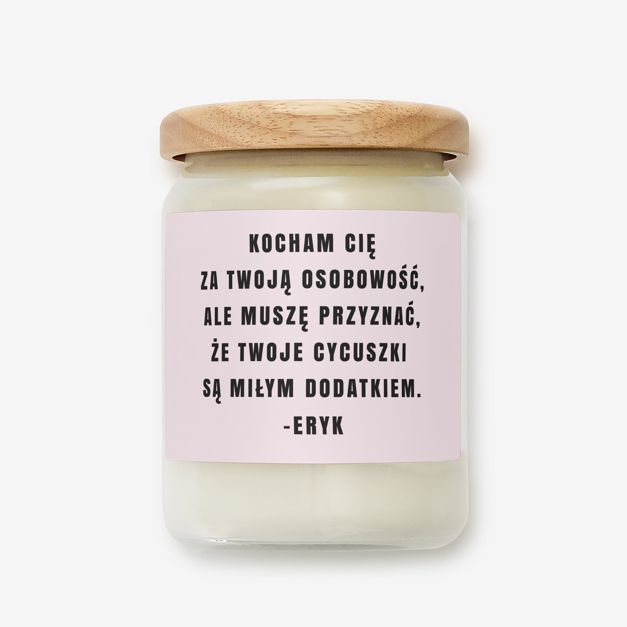 Waniliowa świeca na Walentynki dla niej