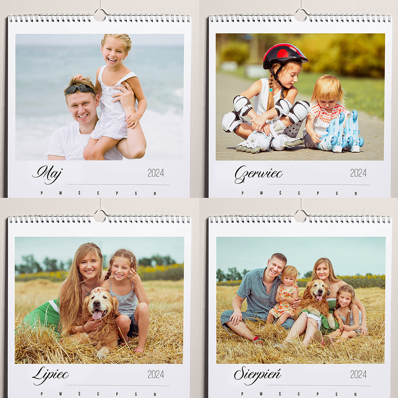 kalendarz na prezent kalendarz rodzinny kalendarz całoroczny prezent dla rodziców dziadków