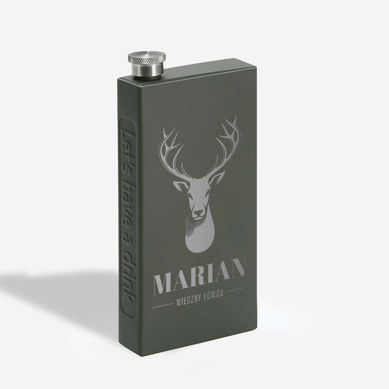 Grawerowana piersiówka dla myśliwego