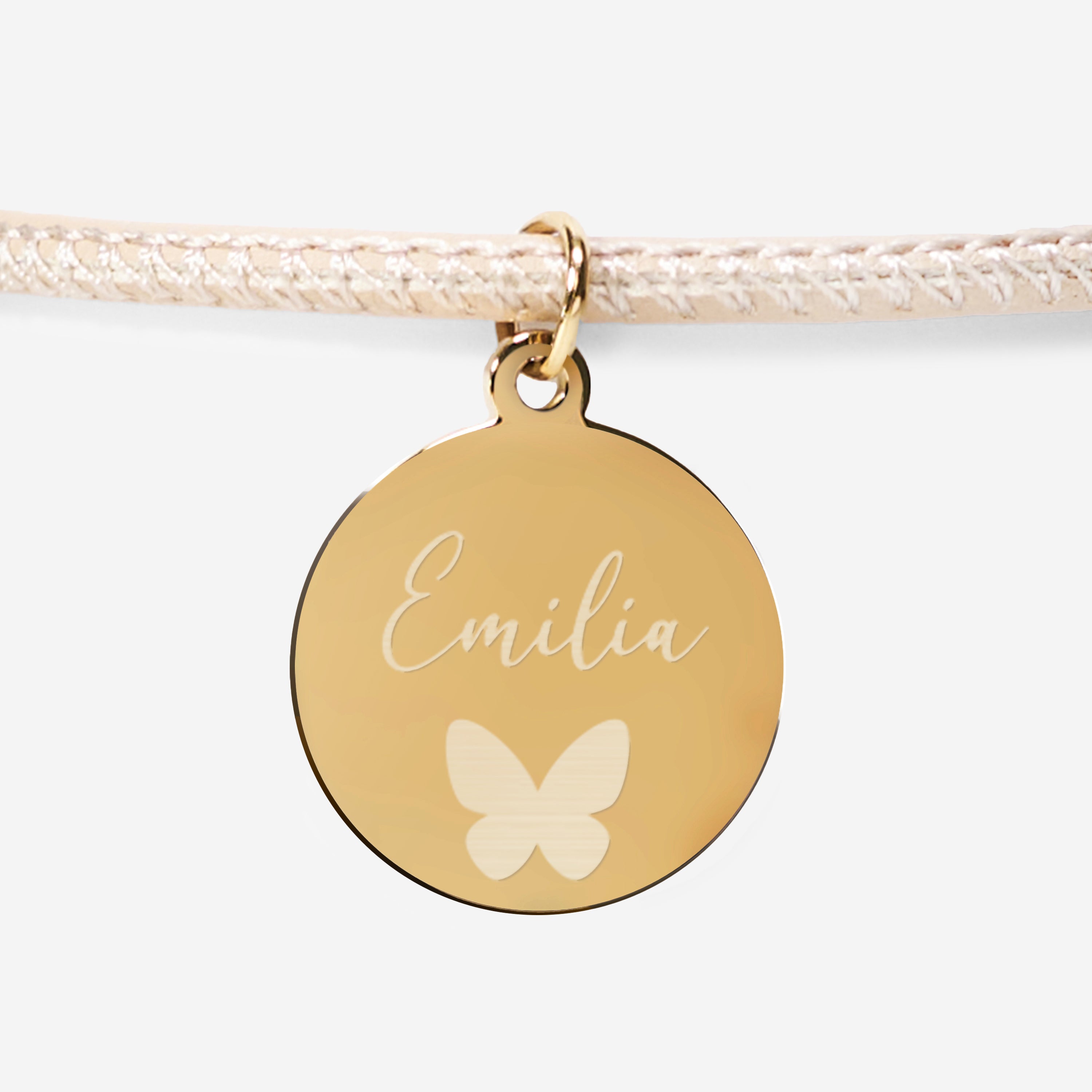 Personalizowana bransoletka z motylkiem